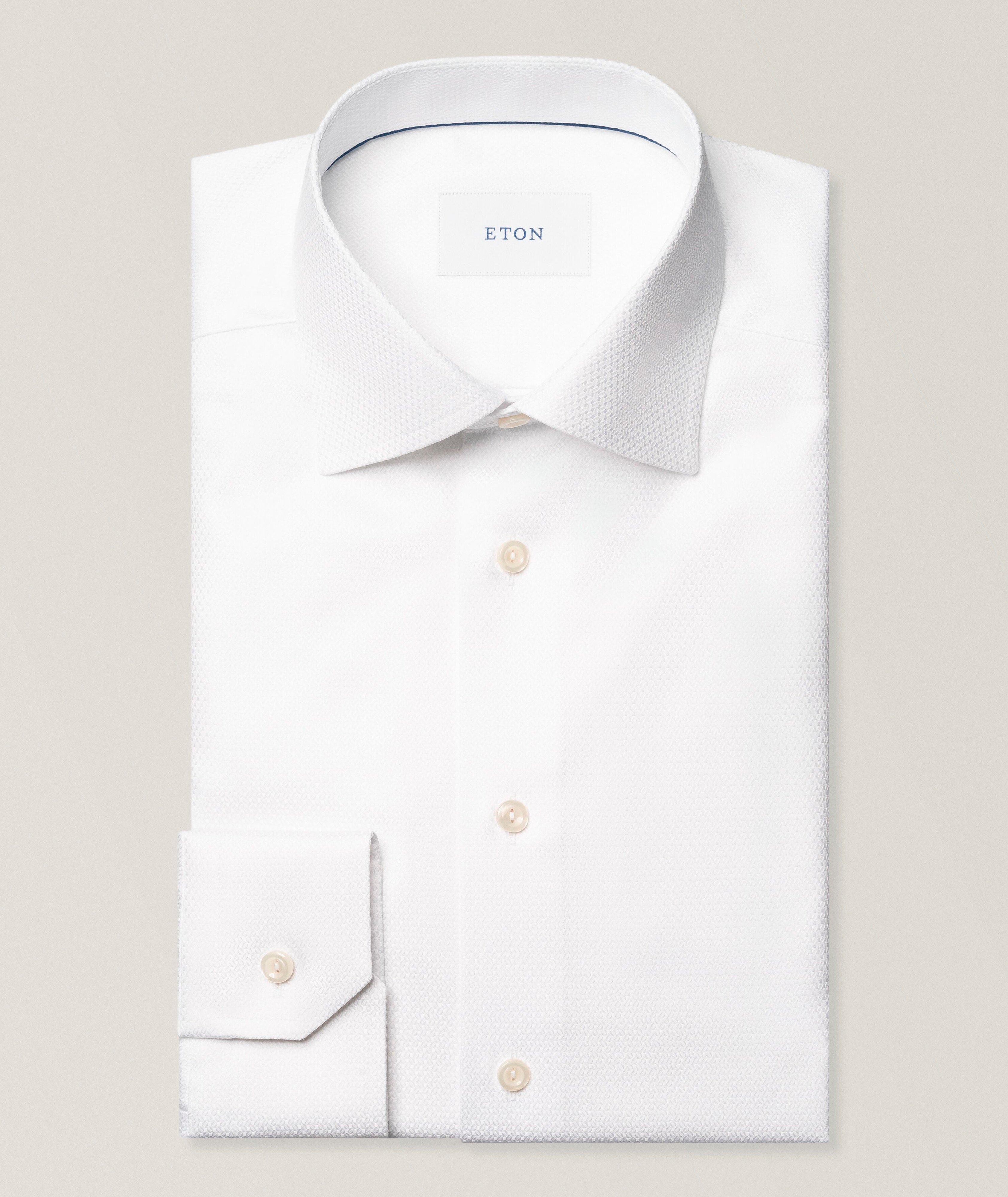 Contemporary-Fit Textured Twill Dress Shirt image 0