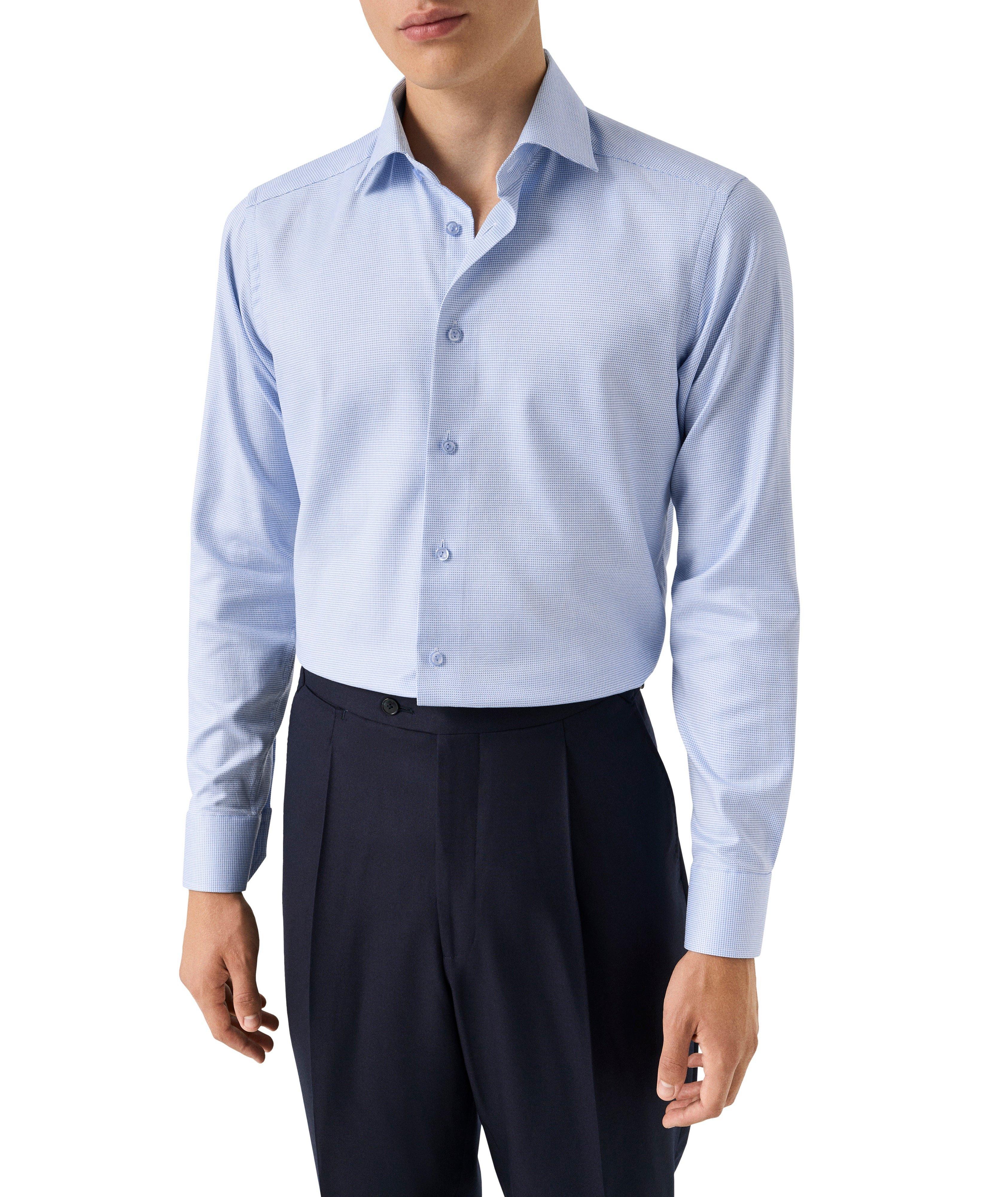 Slim-Fit Houndstooth Twill Dress Shirt image 2