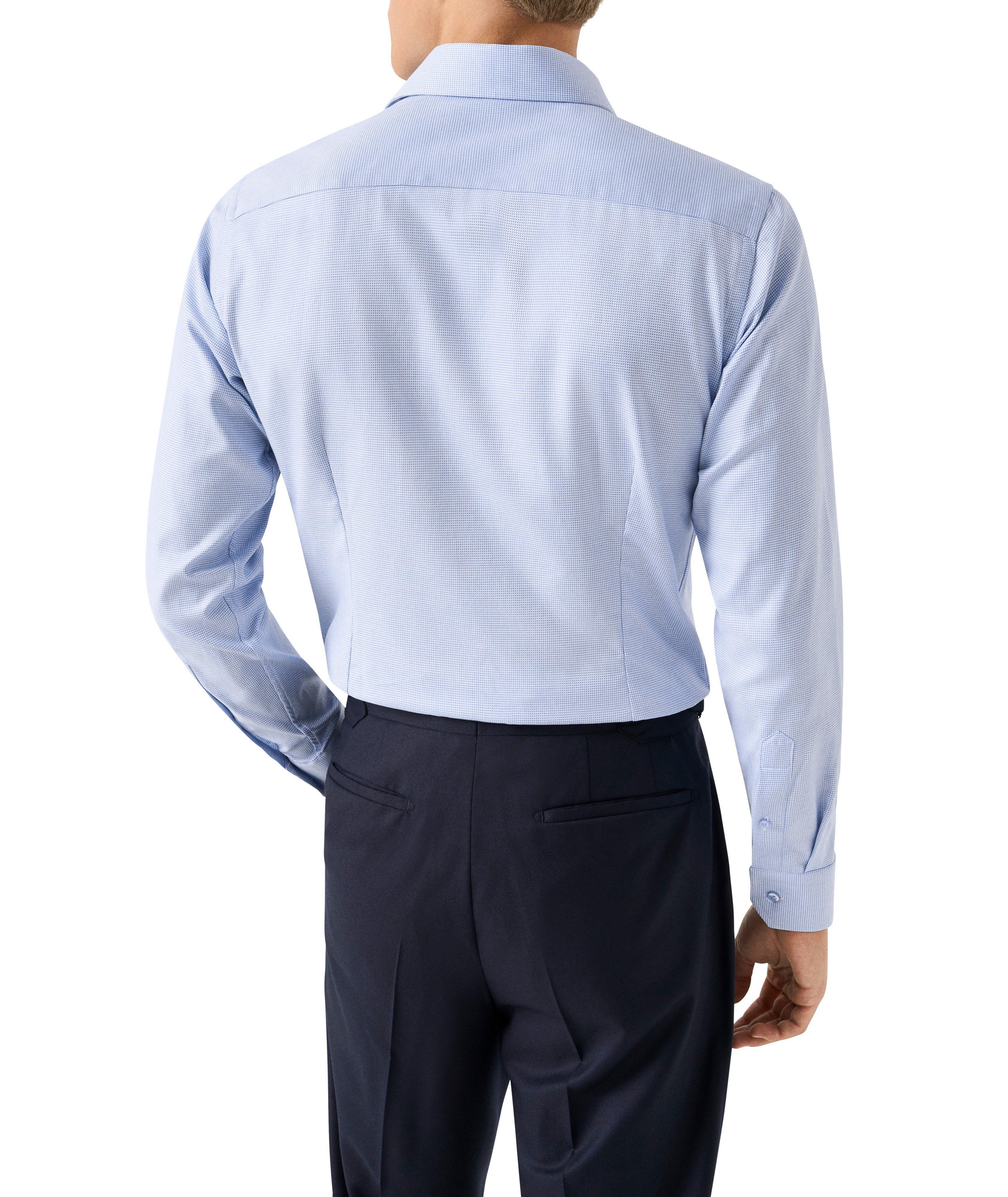 Slim-Fit Houndstooth Twill Dress Shirt image 3