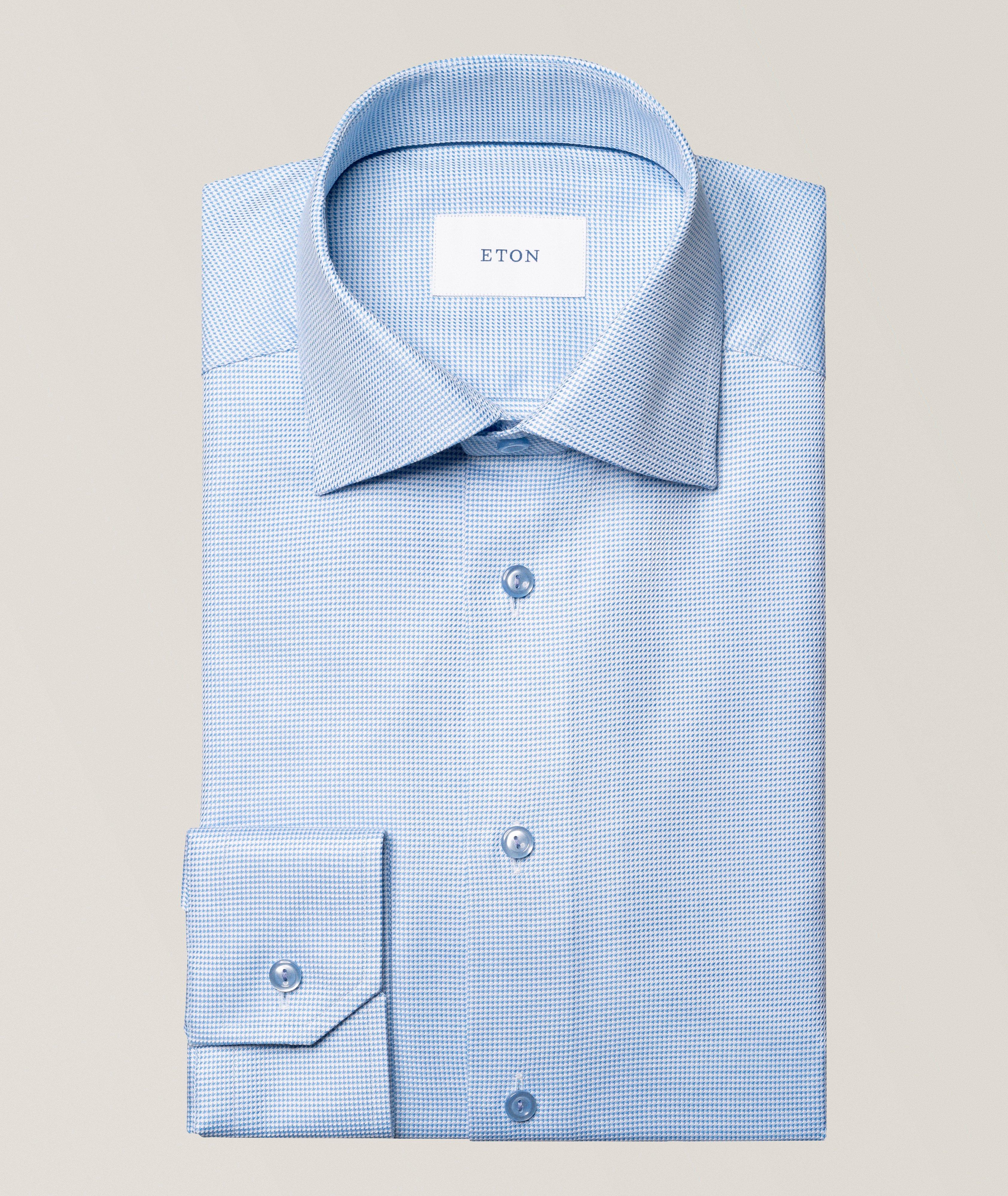 Slim-Fit Houndstooth Twill Dress Shirt image 0