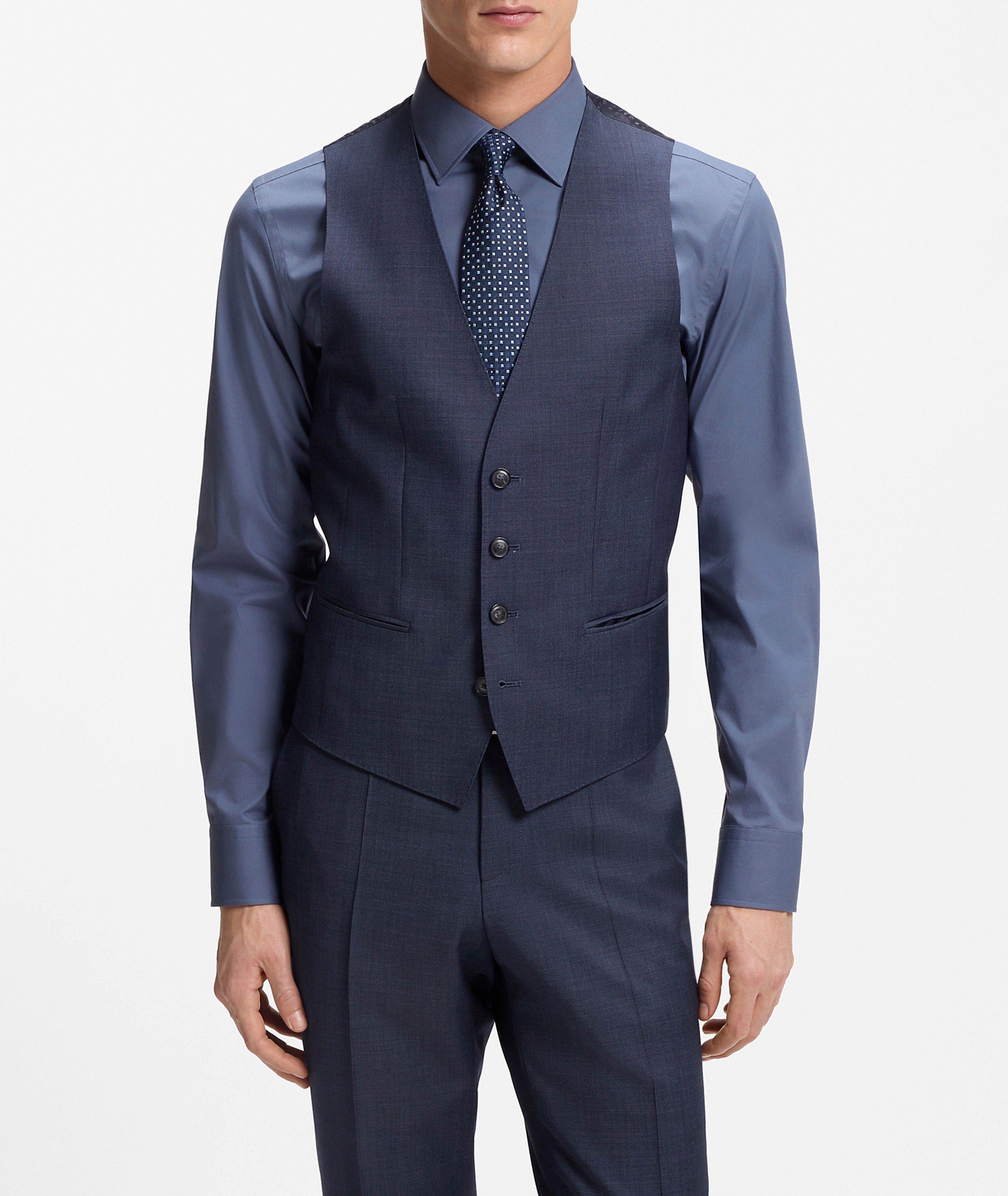 Serge Virgin Wool Three-Piece Suit  image 7