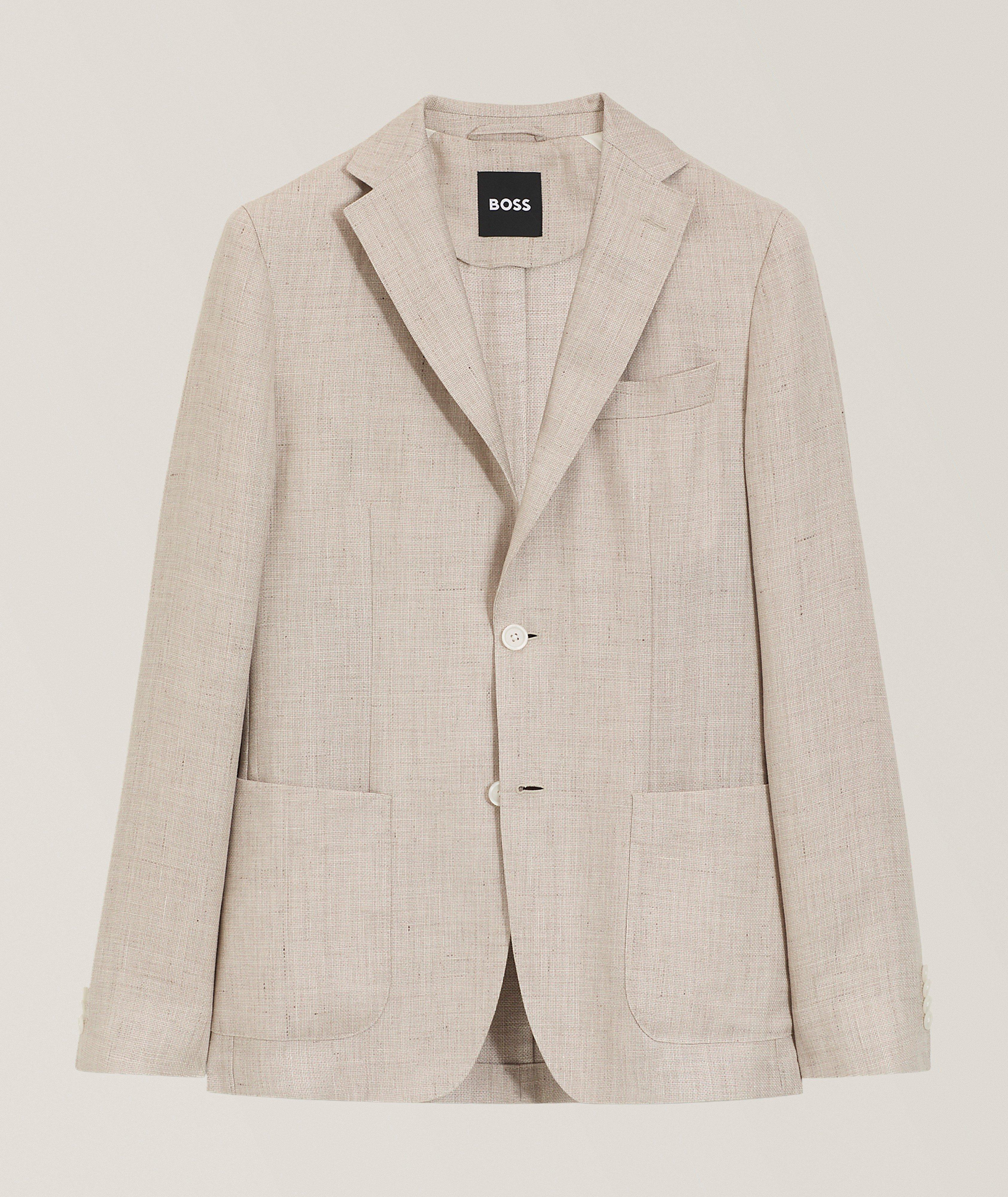 BOSS Hanry Linen-Blend Sport Jacket