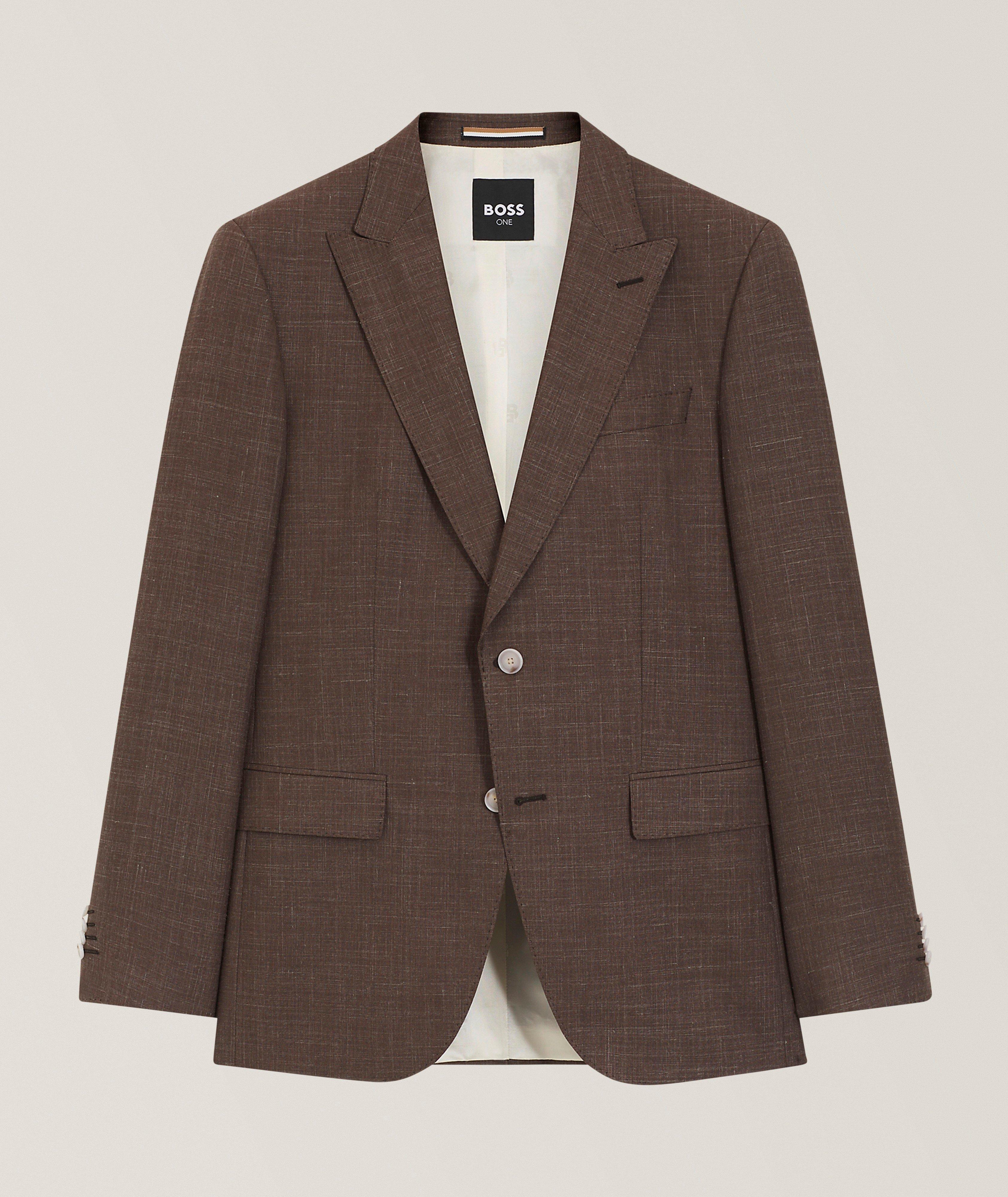 Wool-Silk-Linen Suit Jacket image 0