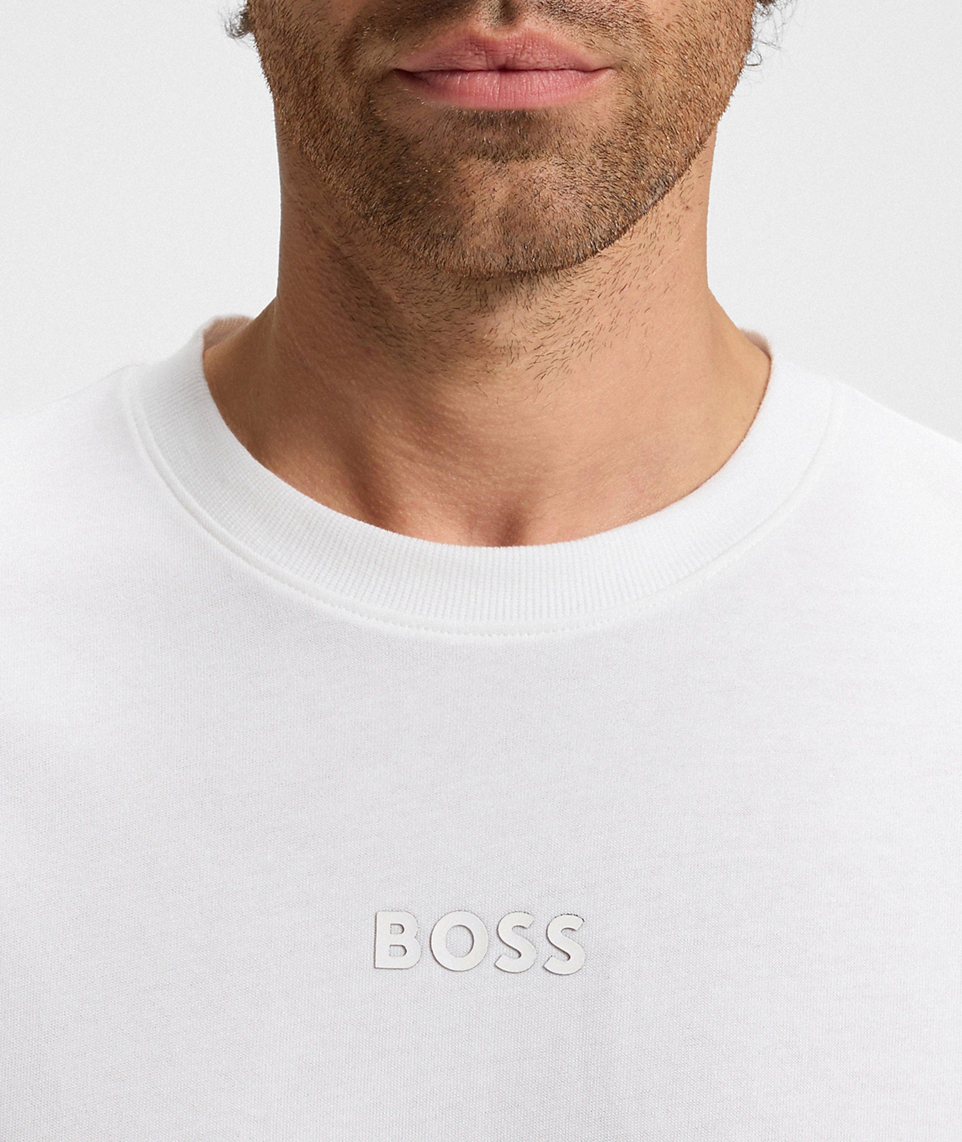 T-shirt encolure ronde coton logo image 3