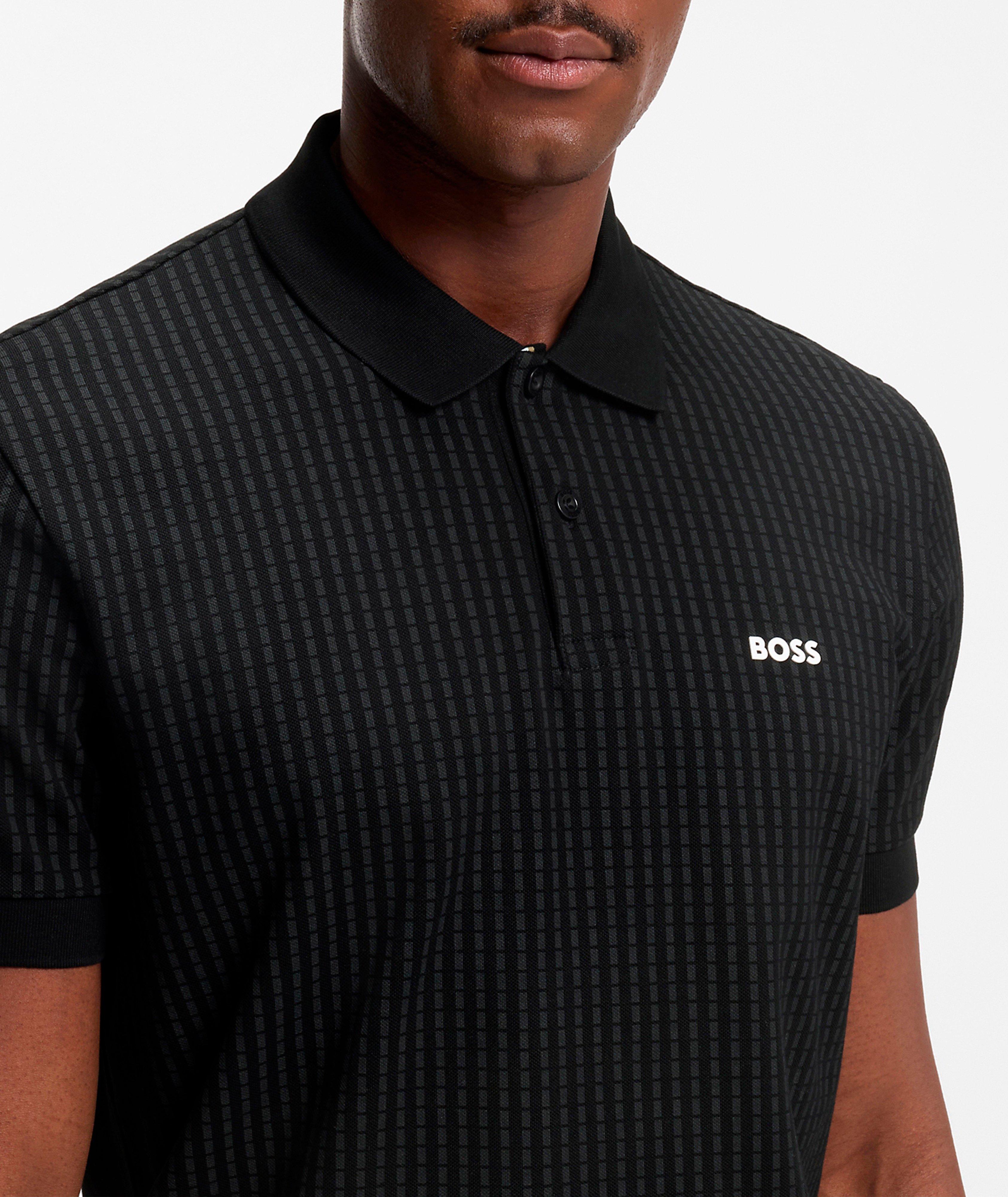 Geometric-Print Cotton Piqué Polo   image 3