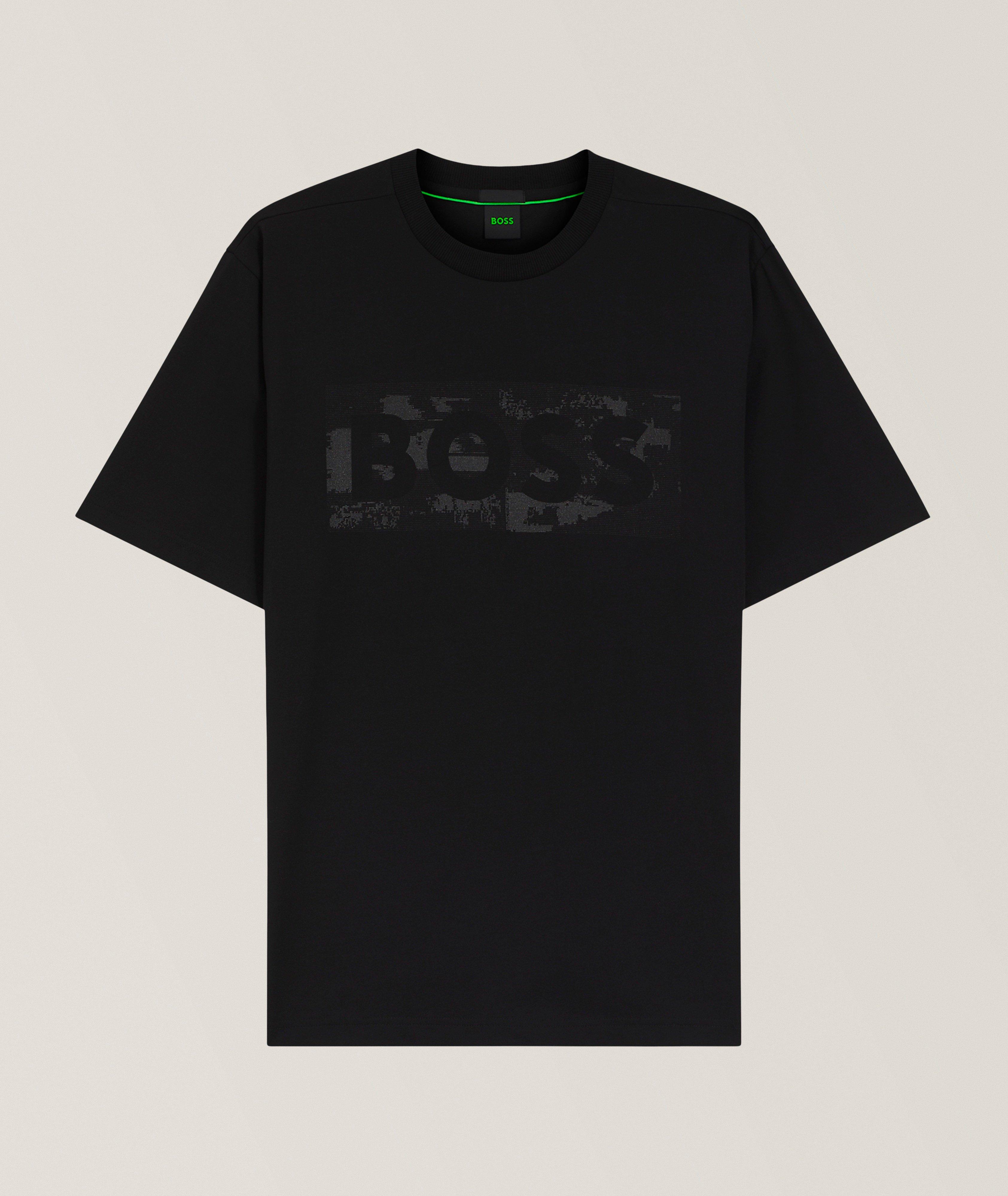 Logo Artwork Stretch-Cotton T-Shirt  image 0