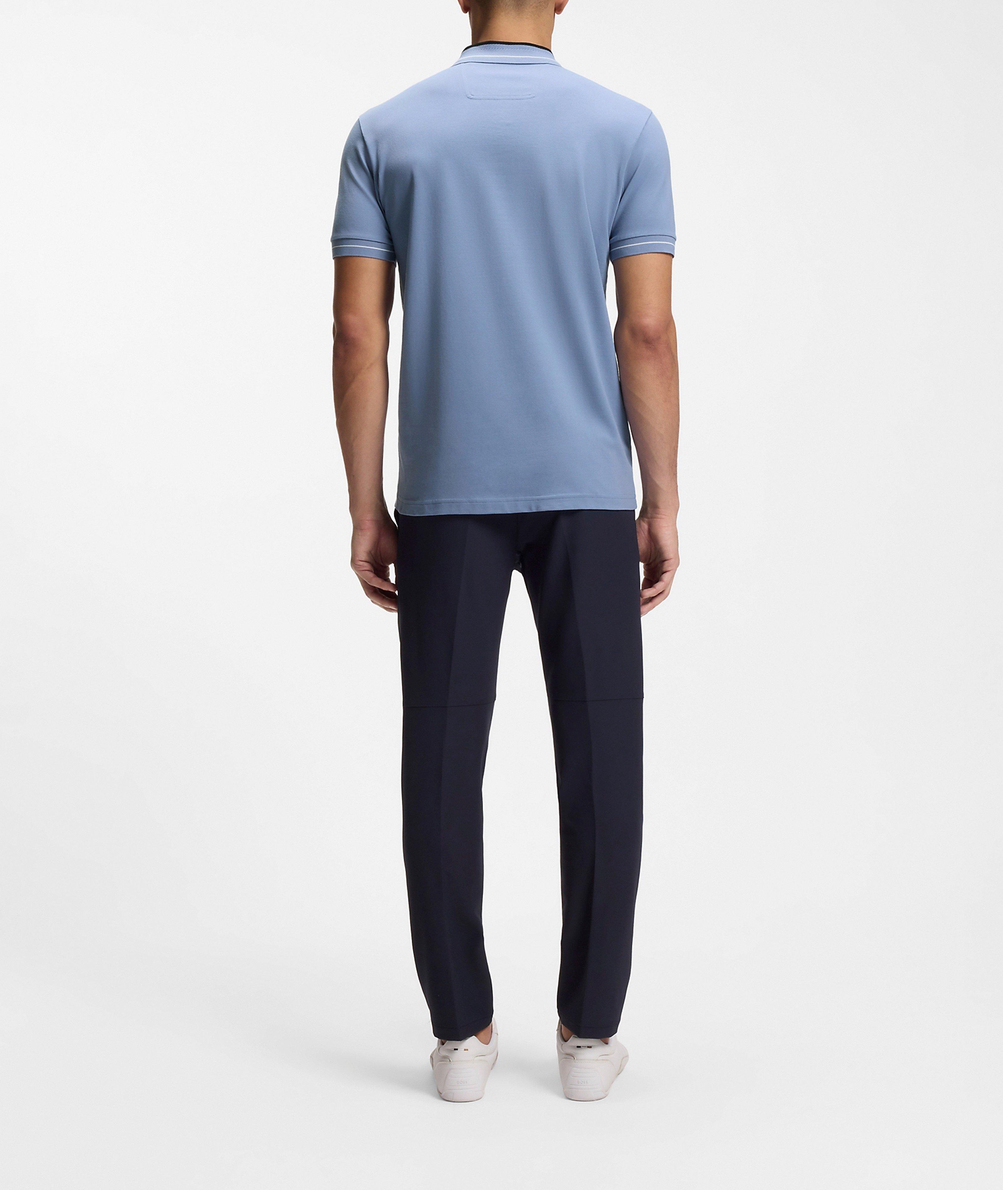 Striped-Trim Stretch-Cotton Polo image 2