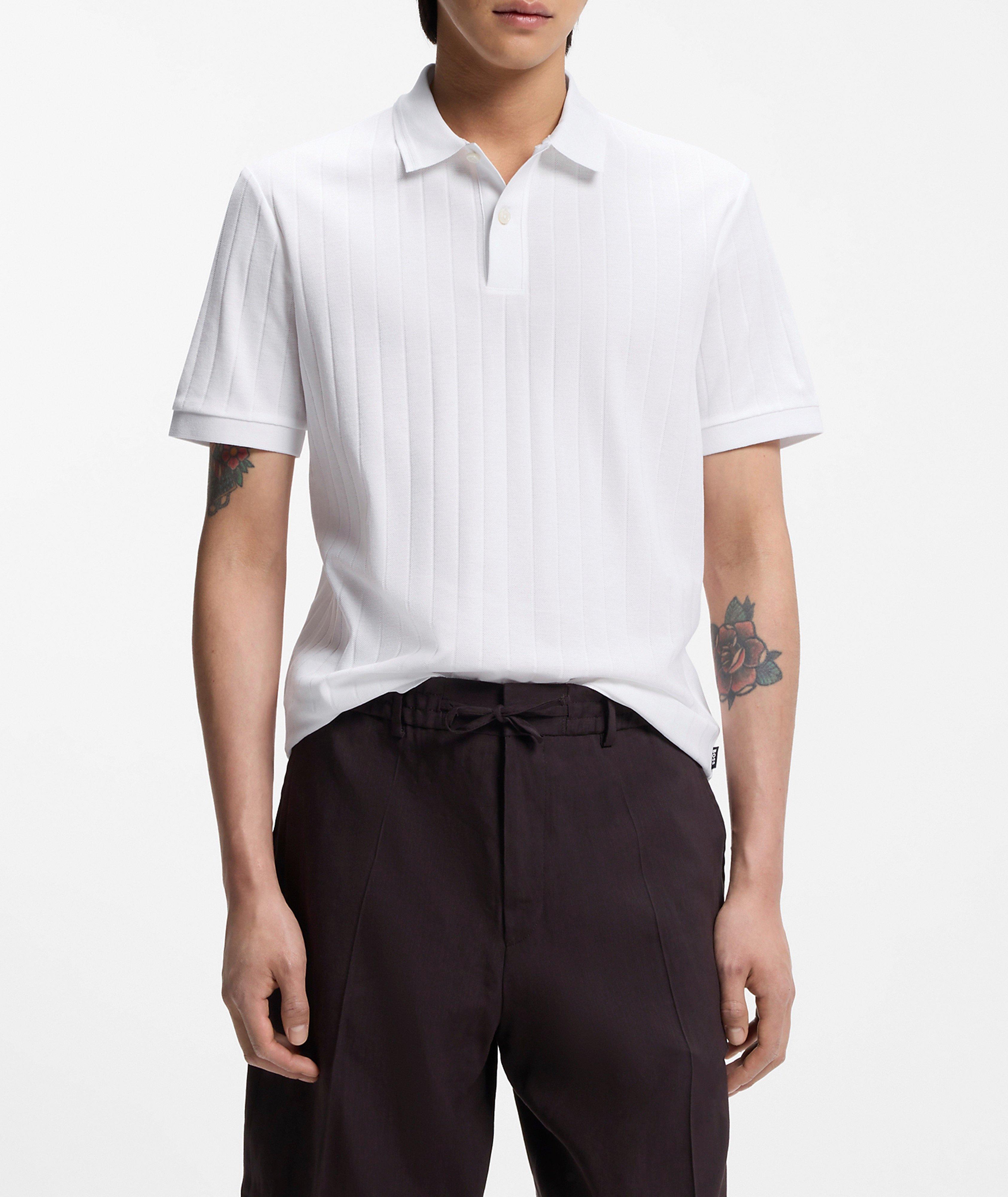 Parlay Striped Mercerized Cotton Polo image 1