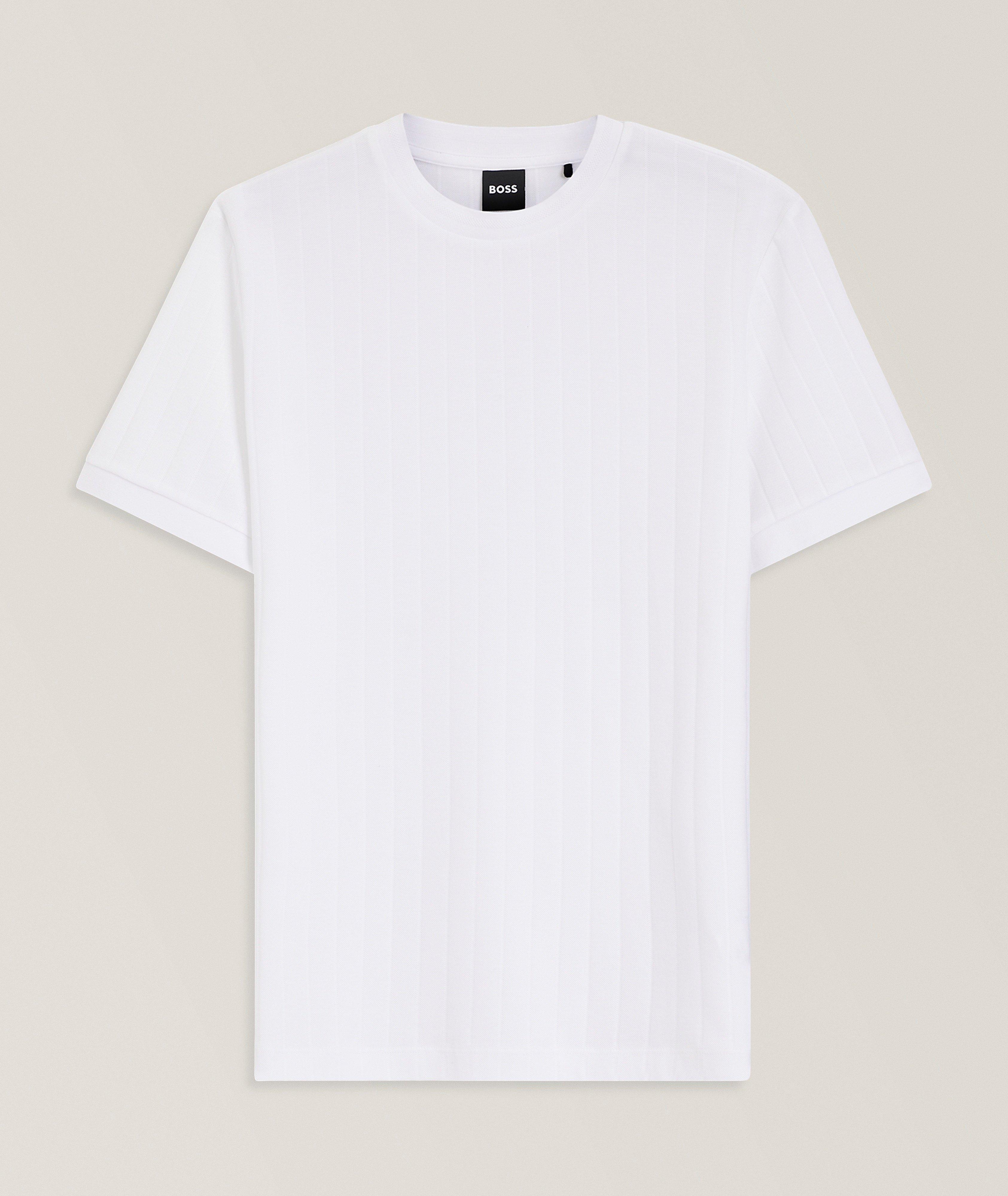 BOSS Thompson Stripes Mercerized T-Shirt