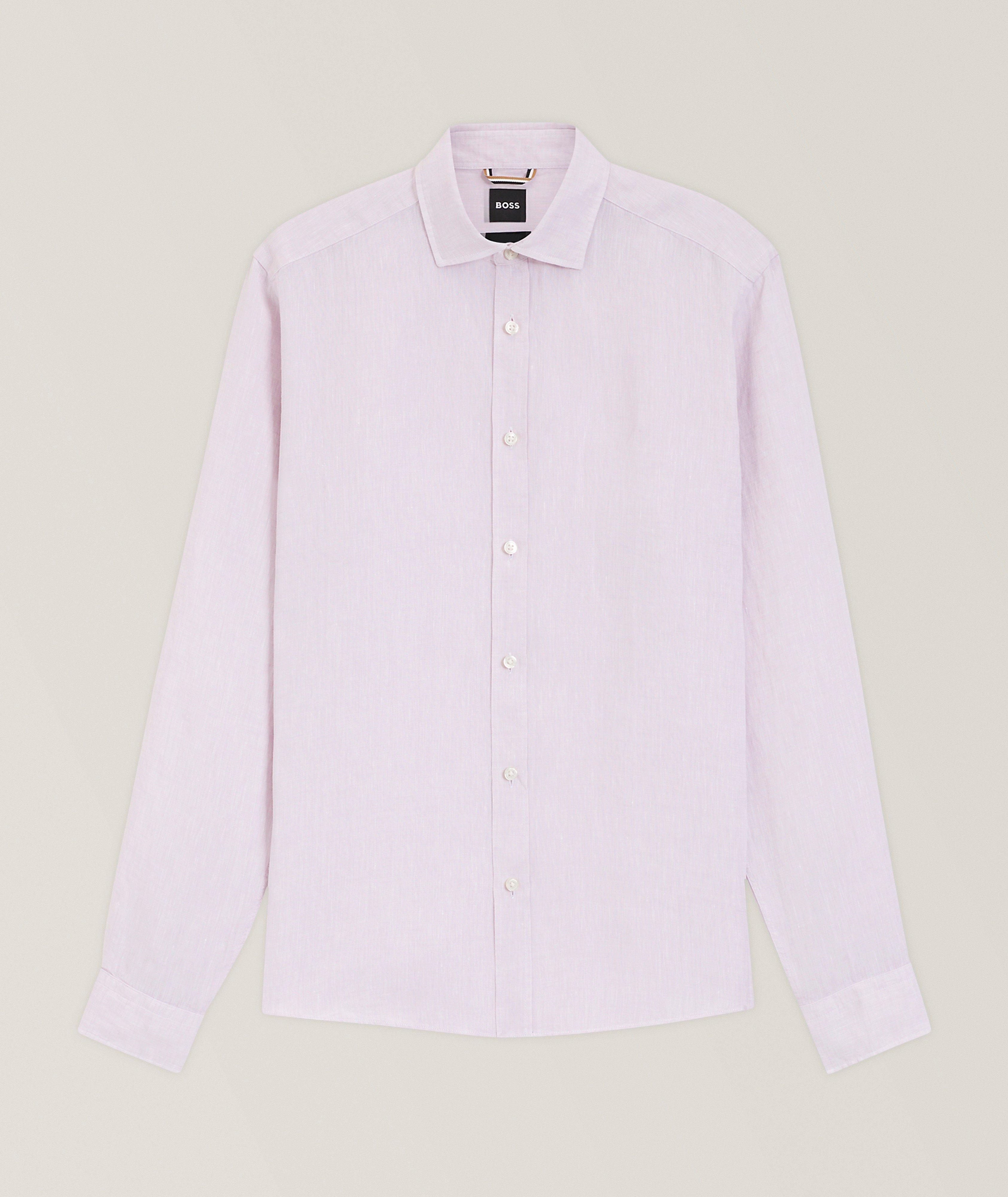 BOSS Chemise lin délavé Liam | Chemises décontractées | Harry Rosen