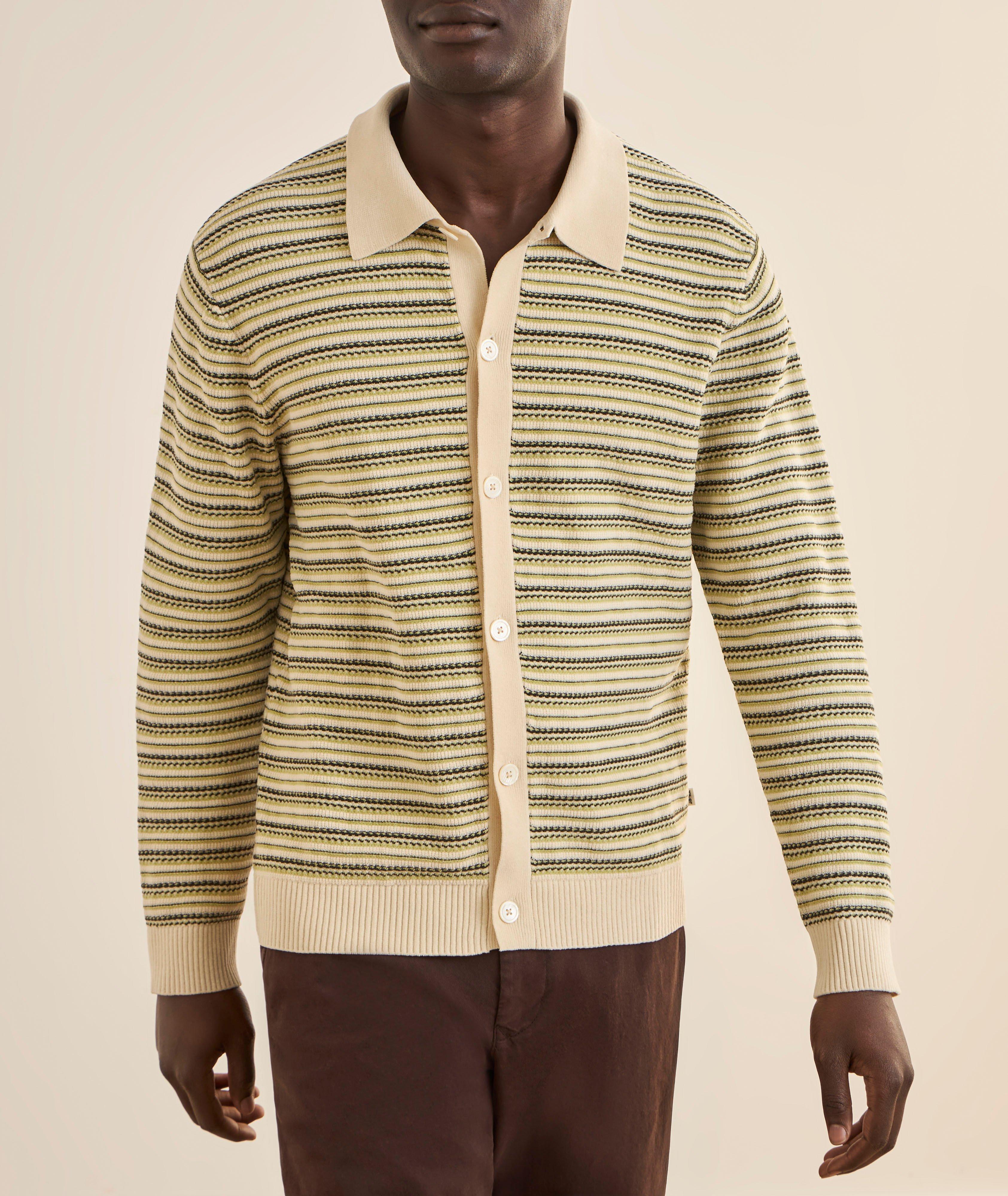 Cardigan polo rayé chenille Jackie image 1