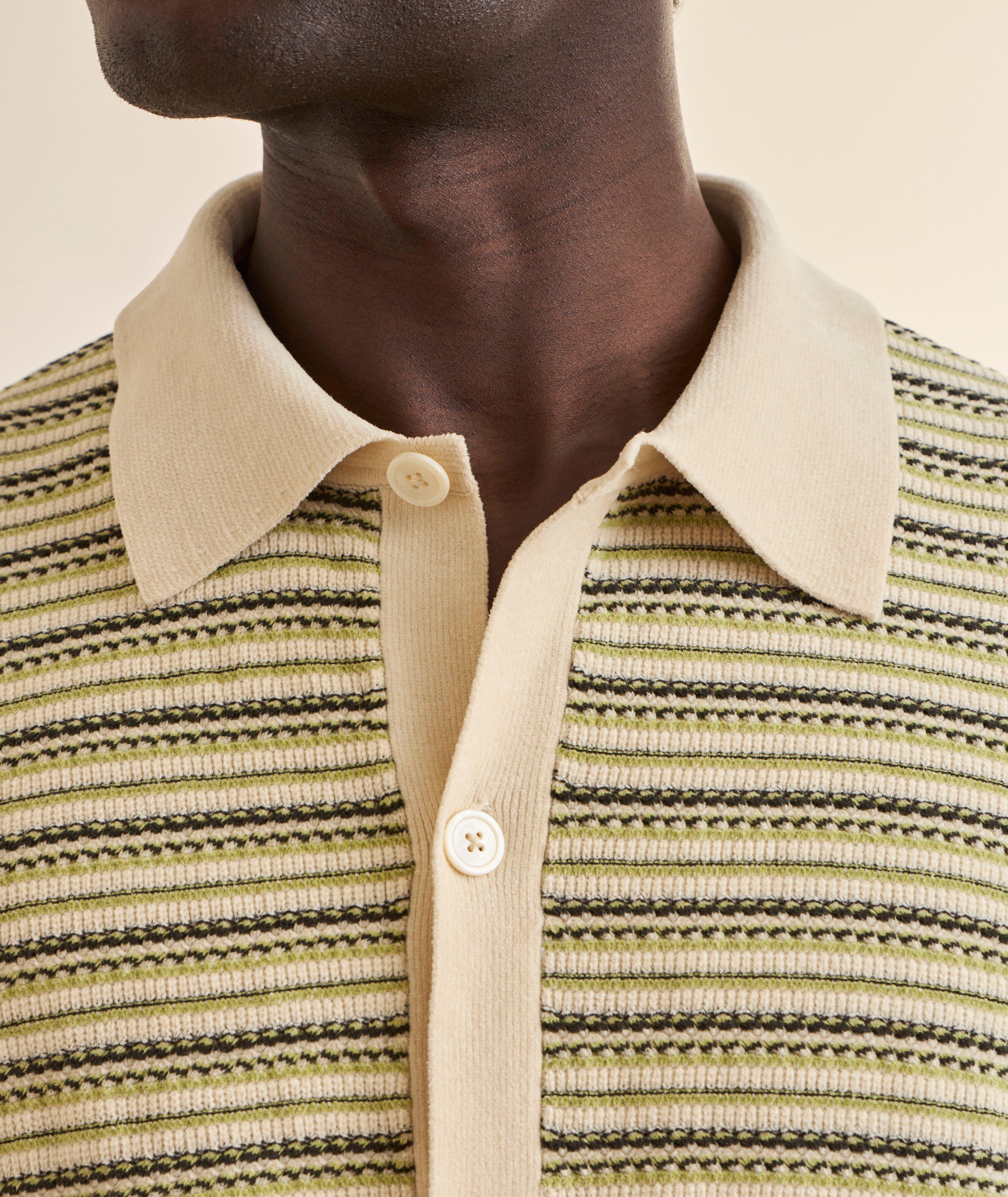 Cardigan polo rayé chenille Jackie image 3