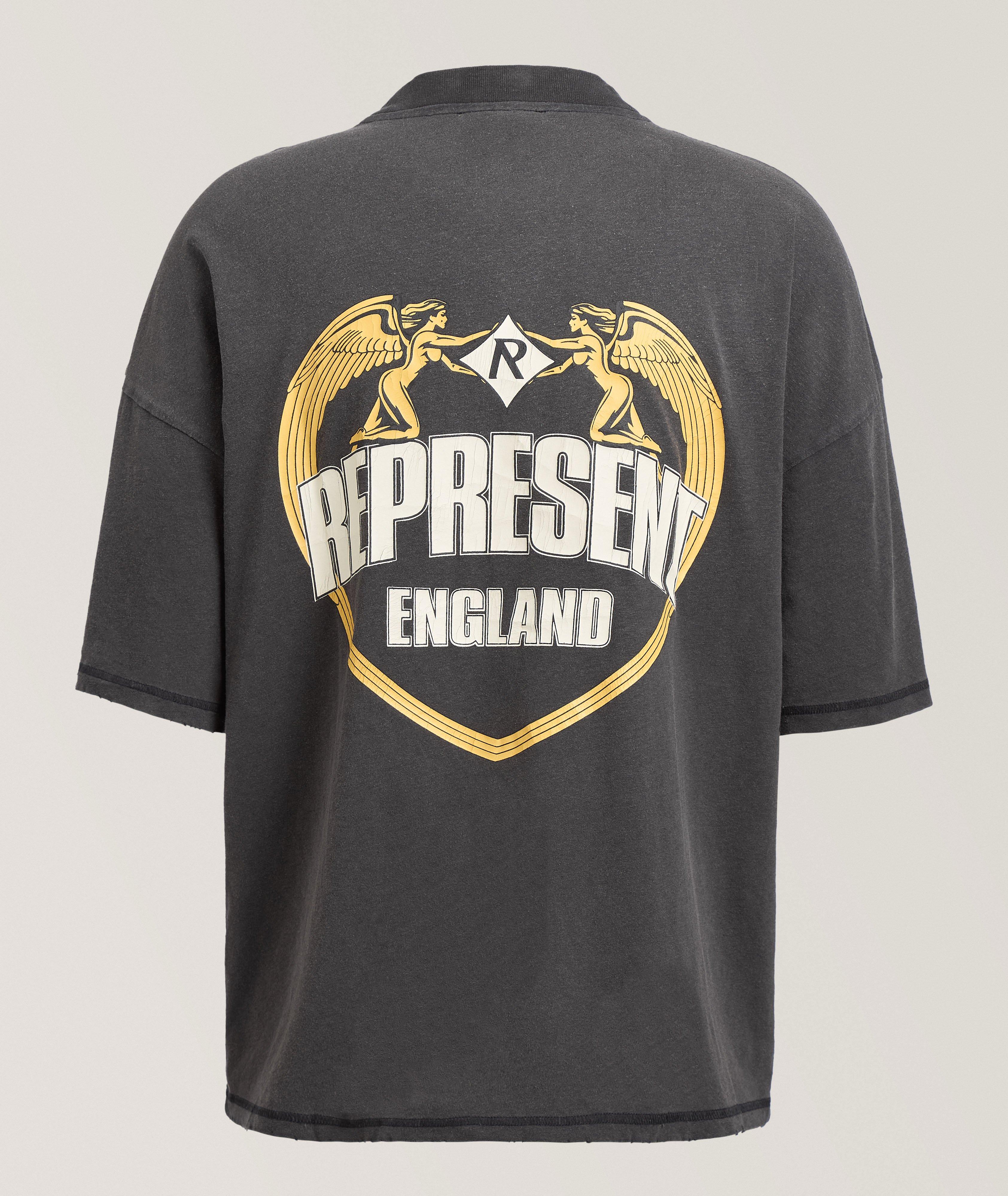 Angel Border Cotton T-Shirt image 1