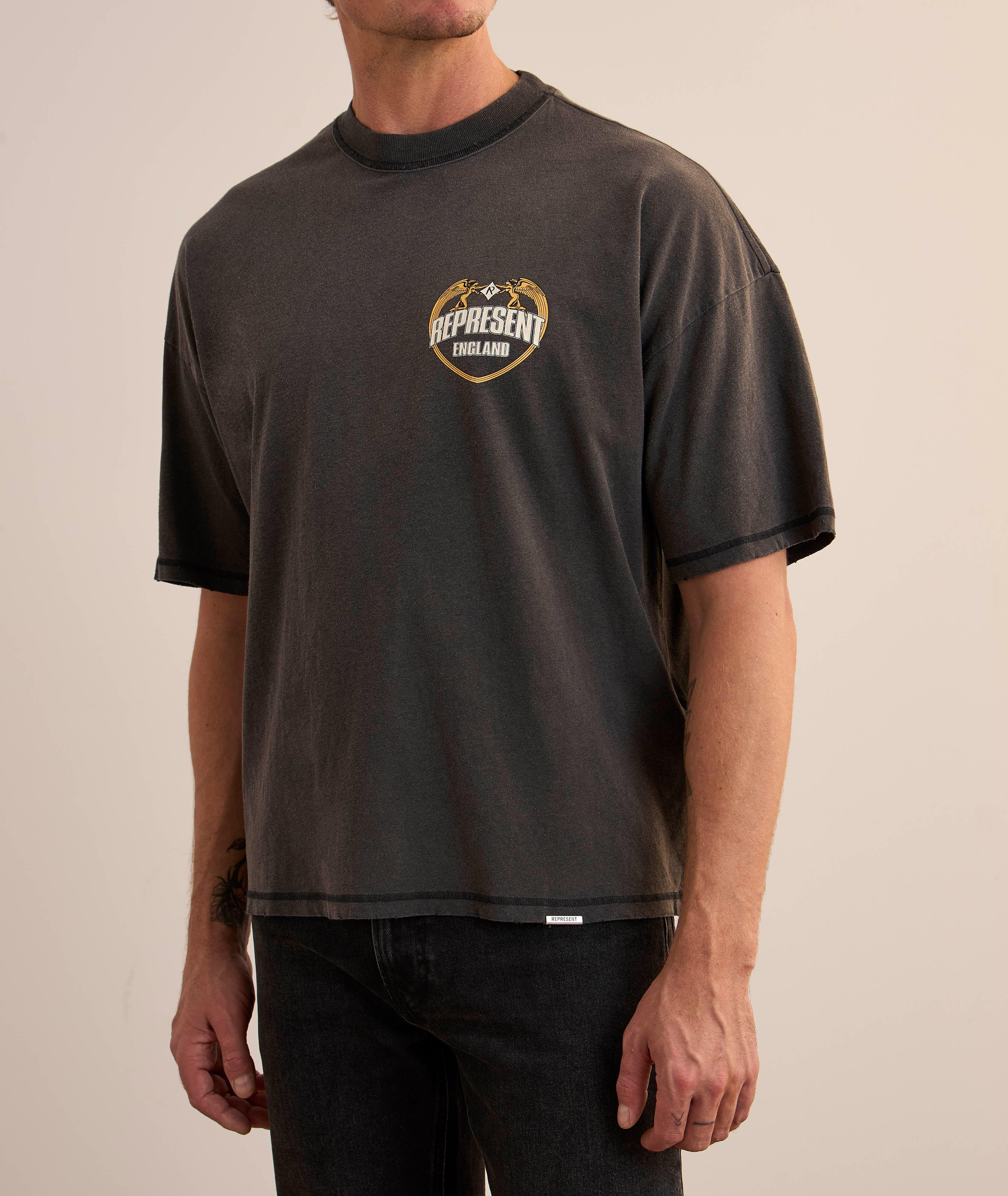 T-shirt bordure d
ange en coton image 2