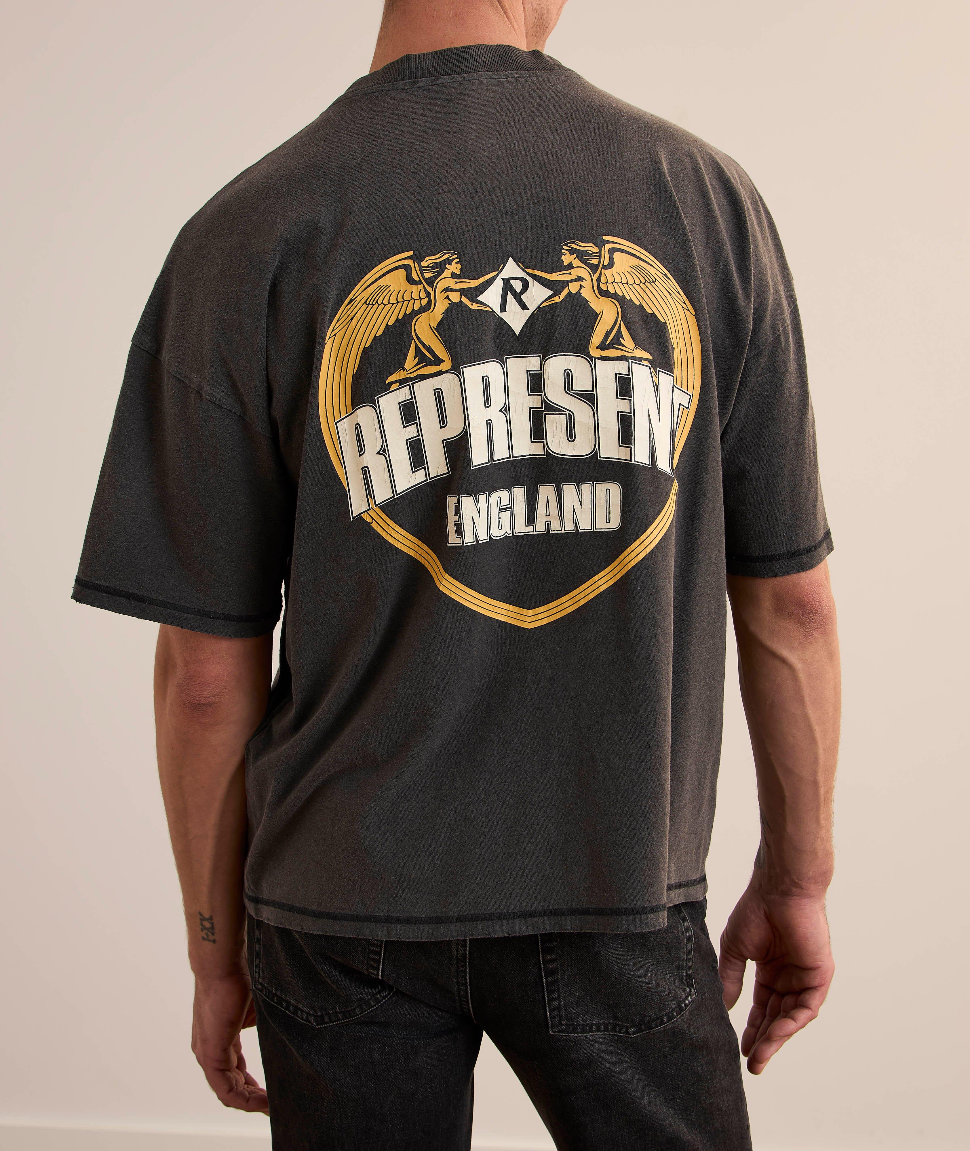 T-shirt bordure d
ange en coton image 3