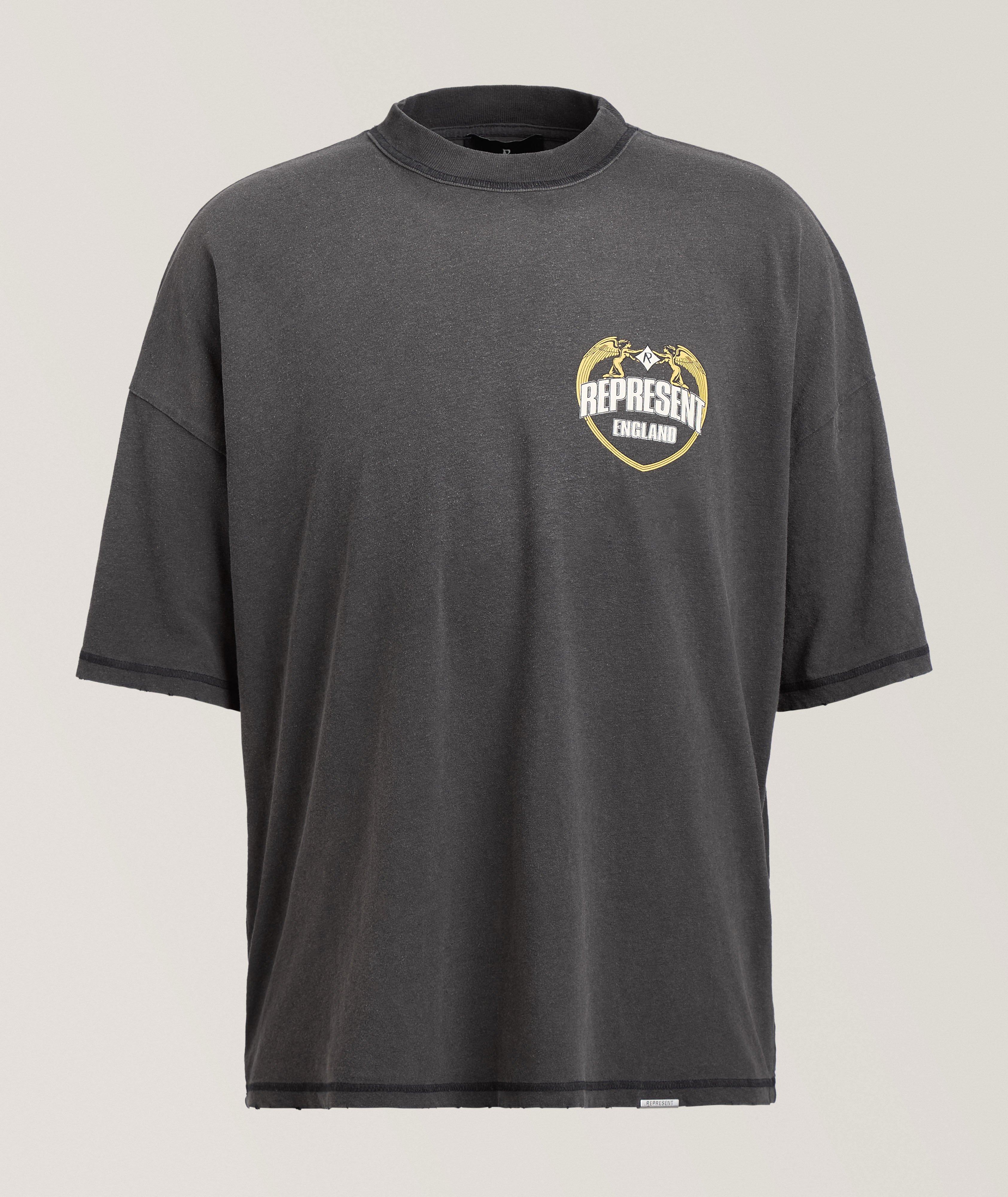 Angel Border Cotton T-Shirt image 0