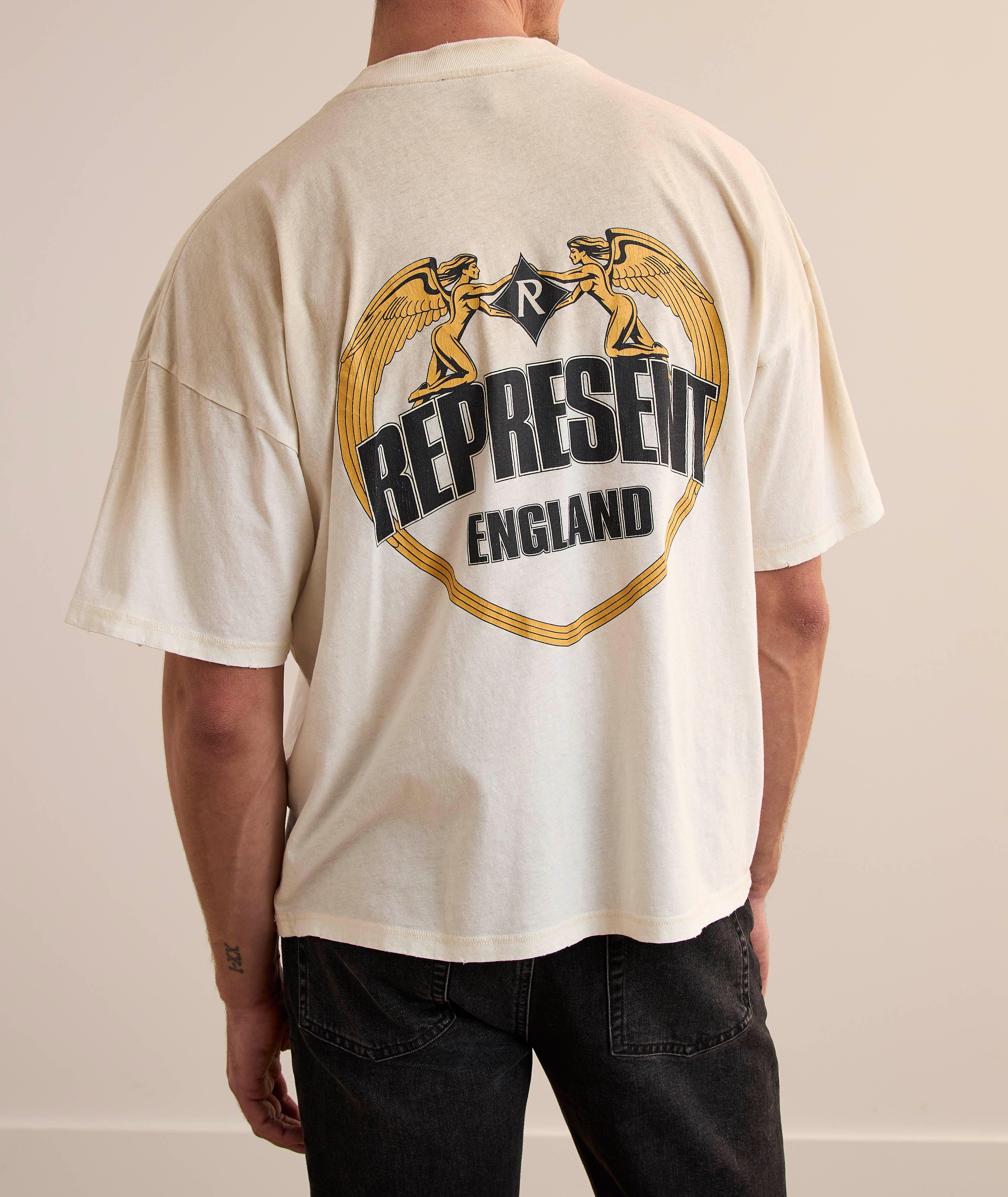 T-shirt bordure d
ange en coton image 3