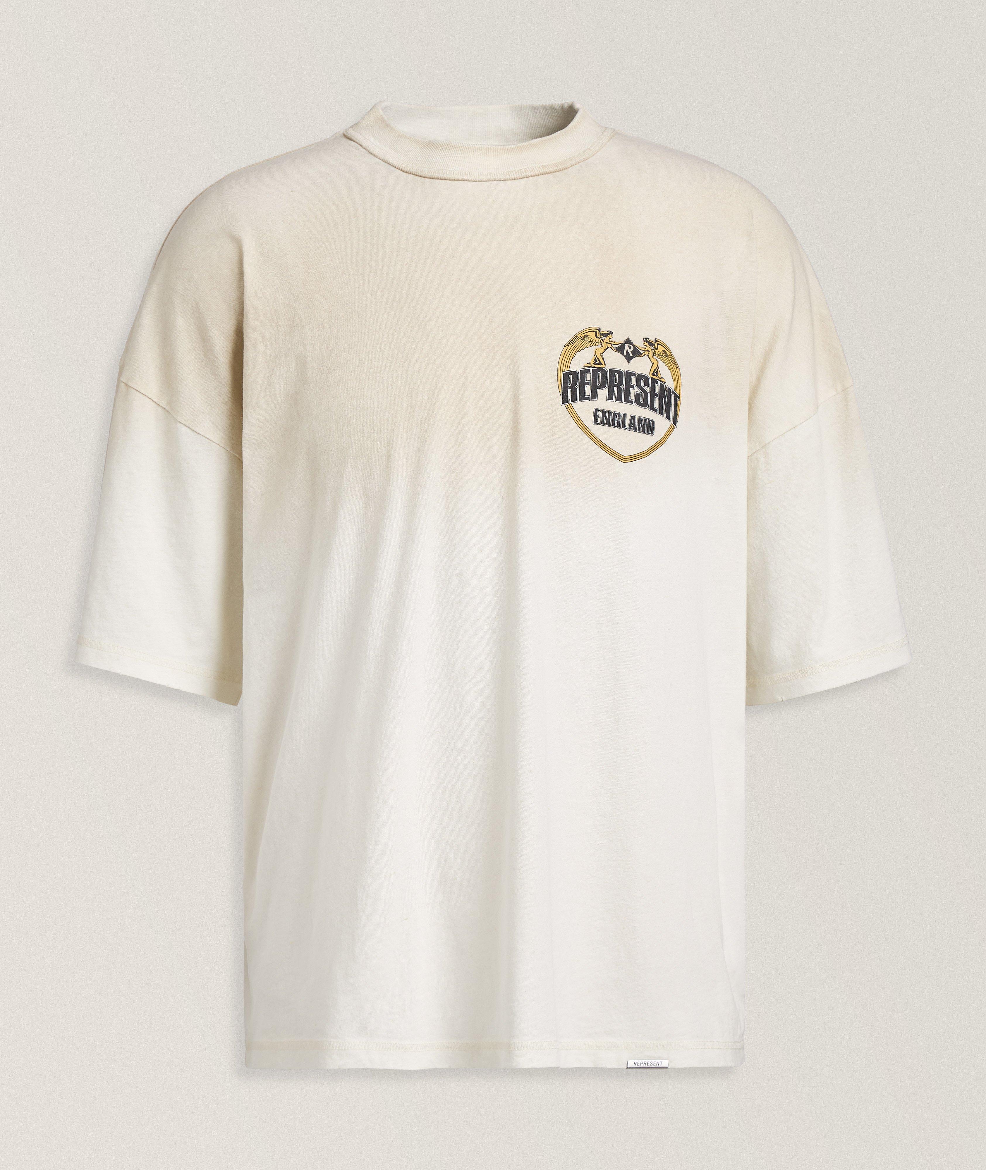 Angel Border Cotton T-Shirt image 0