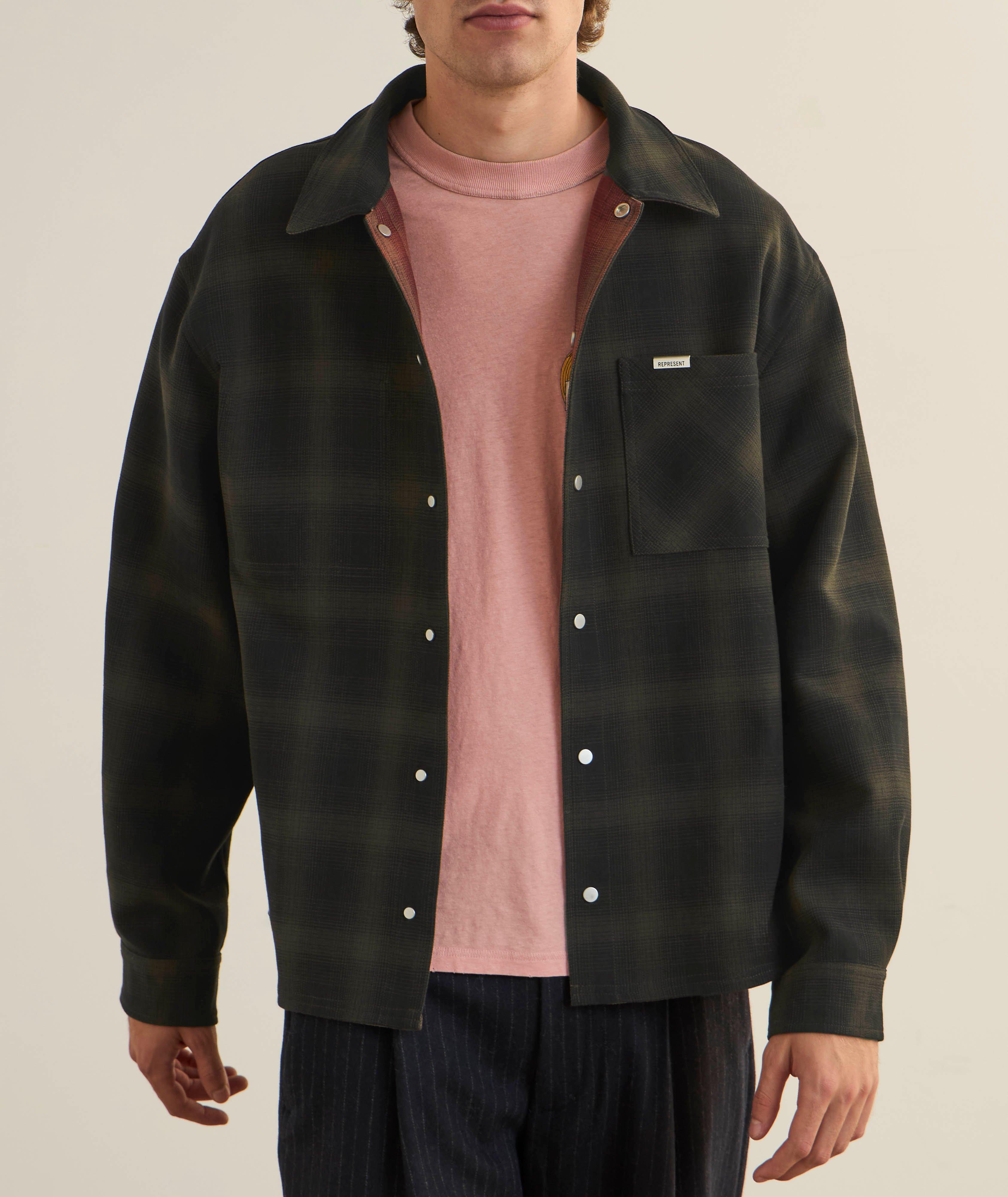Reversible Bonded Check Overshirt image 2