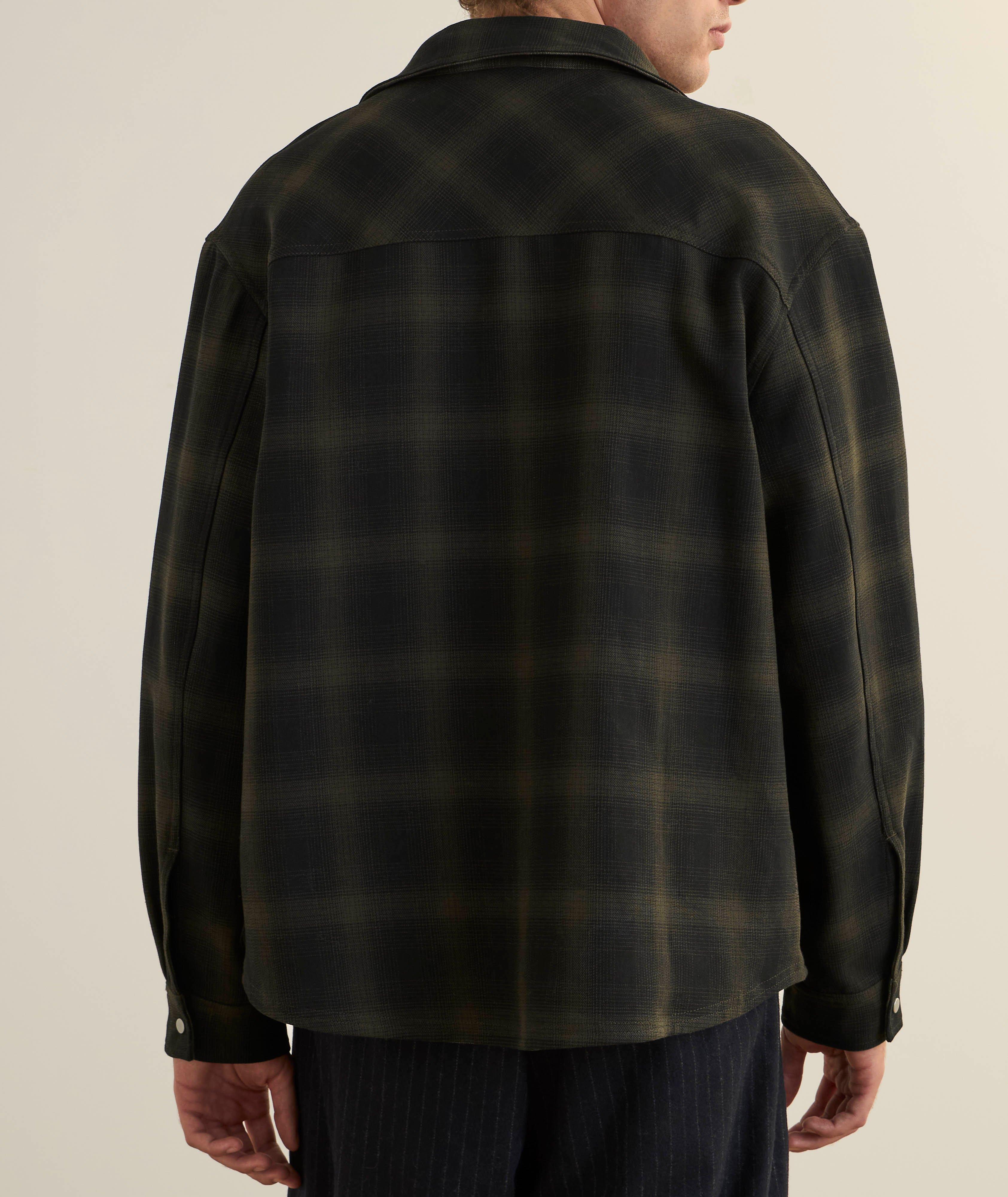 Reversible Bonded Check Overshirt image 3