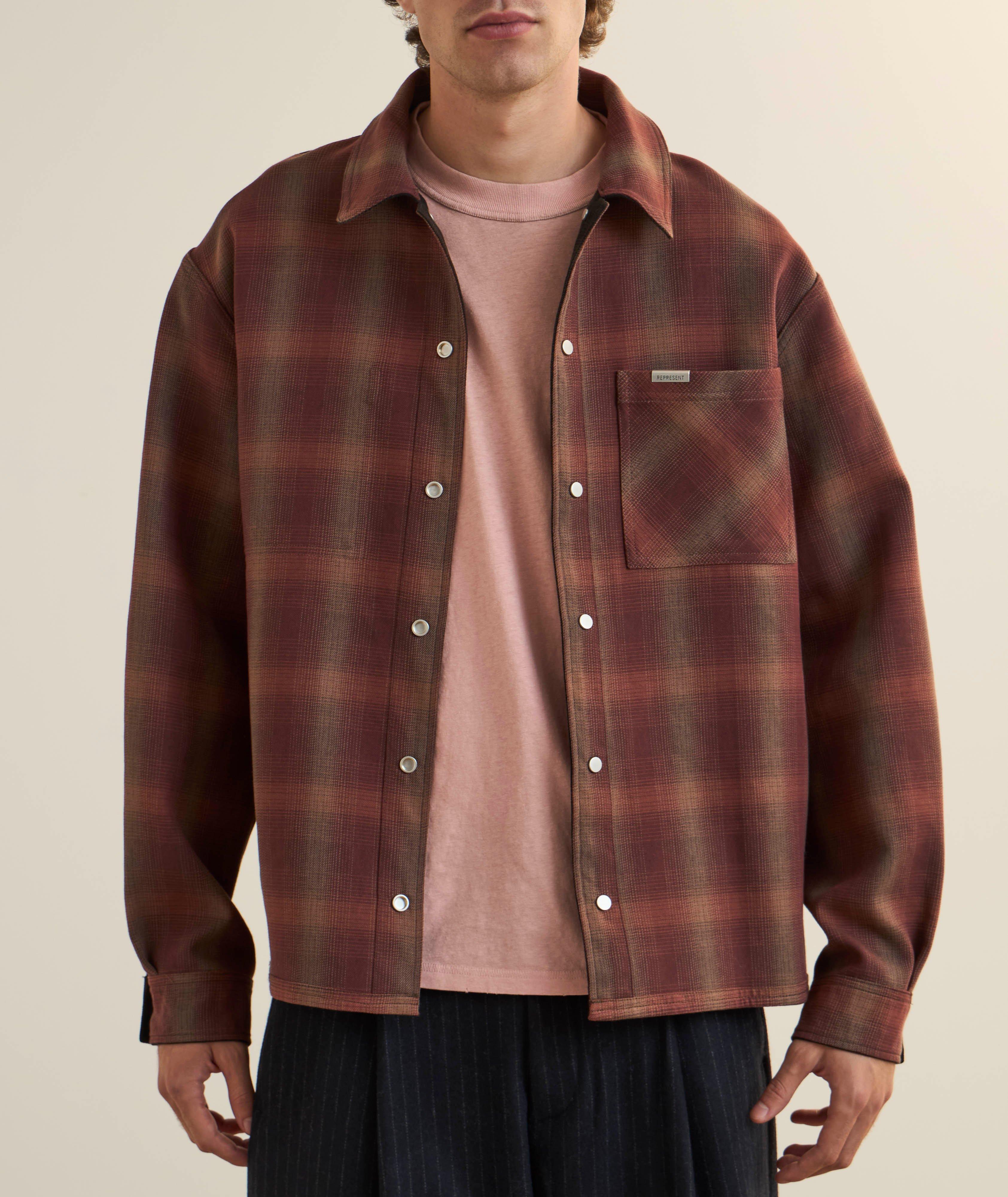 Reversible Bonded Check Overshirt image 5