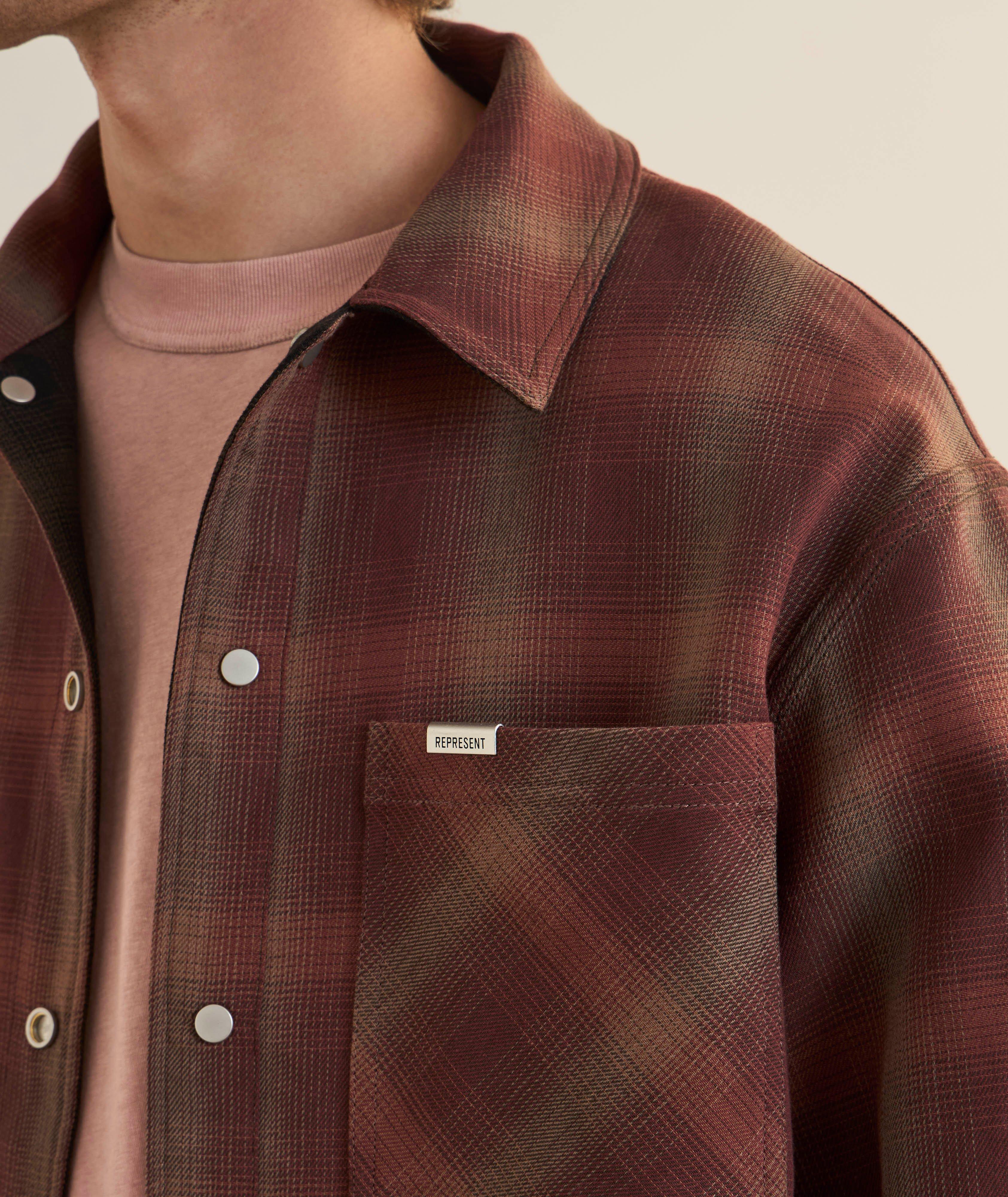 Reversible Bonded Check Overshirt image 6