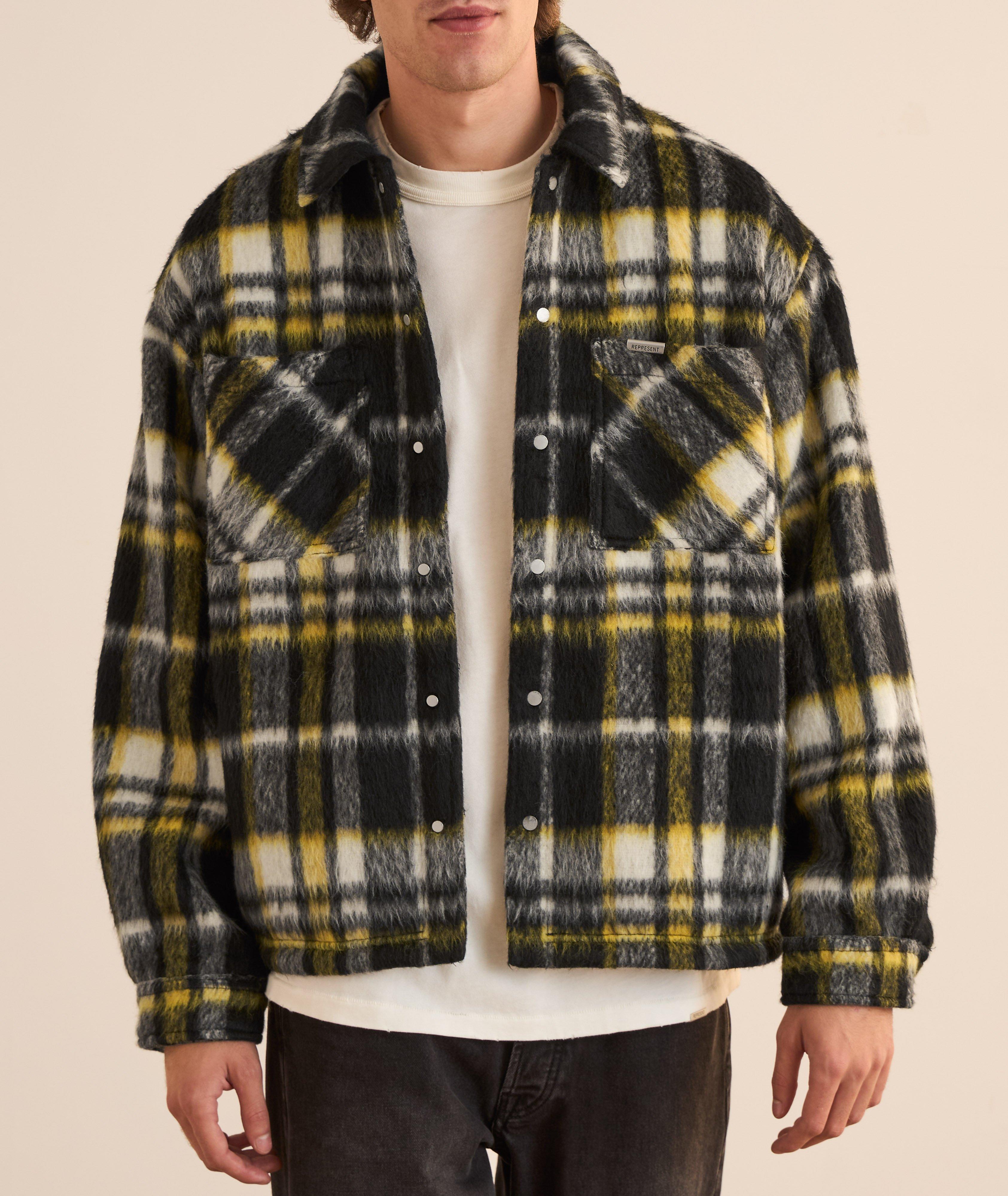 Surchemise texturée à carreaux image 1