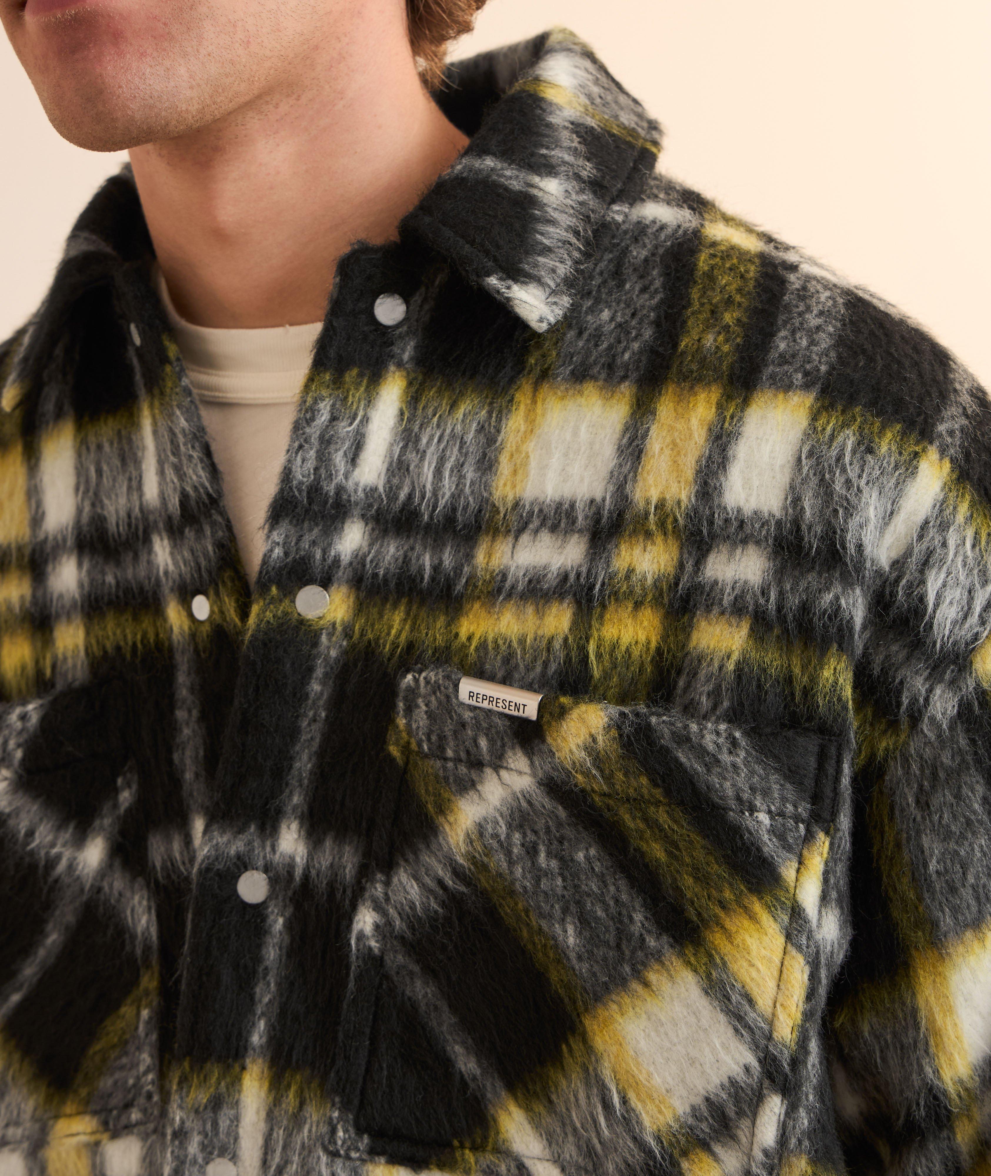 Surchemise texturée à carreaux image 3