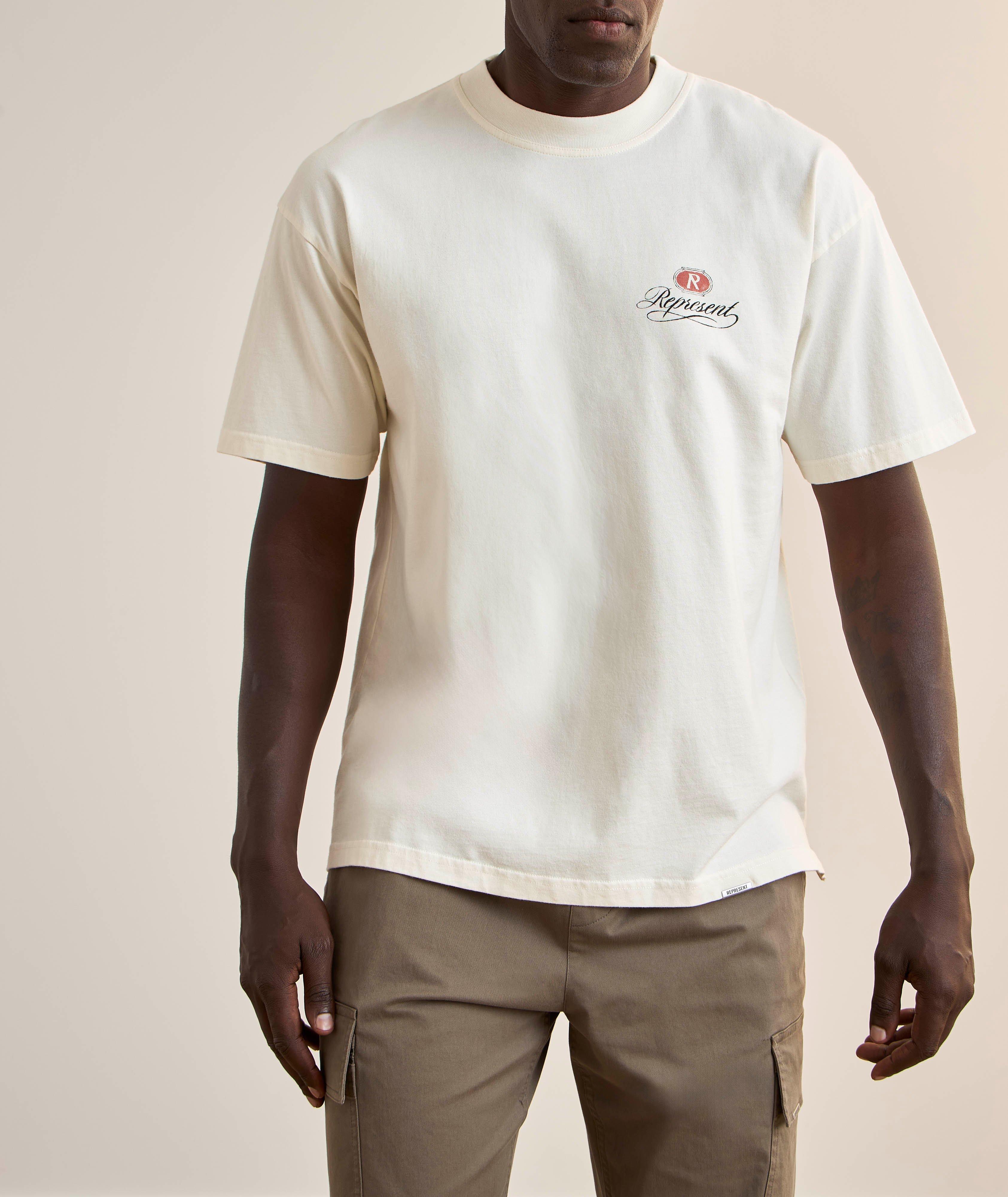 T-shirt en coton avec logos image 2