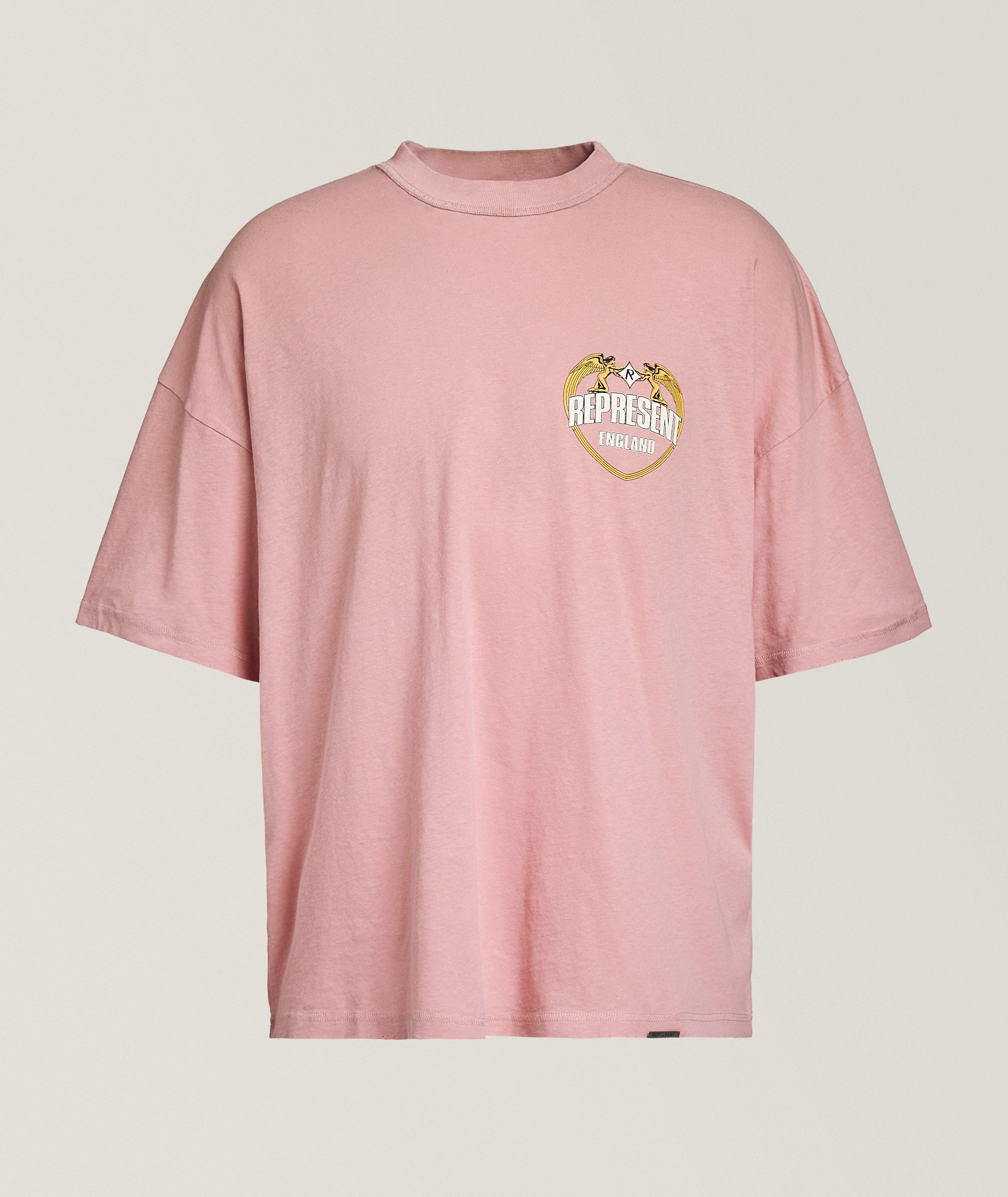 Angel Border Cotton T-Shirt image 0