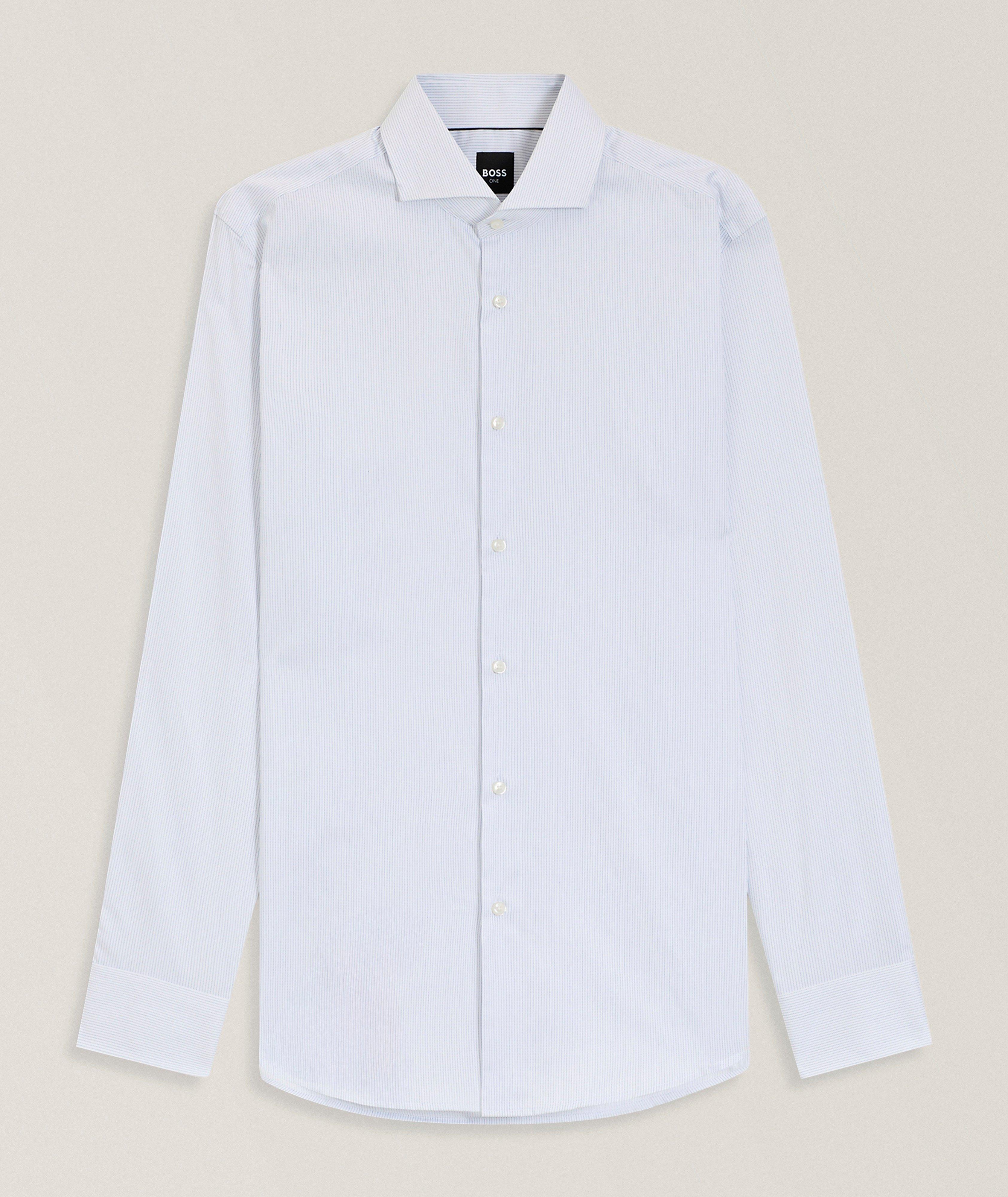 Hank Striped Cotton-Blend Twill Dress Shirt image 0