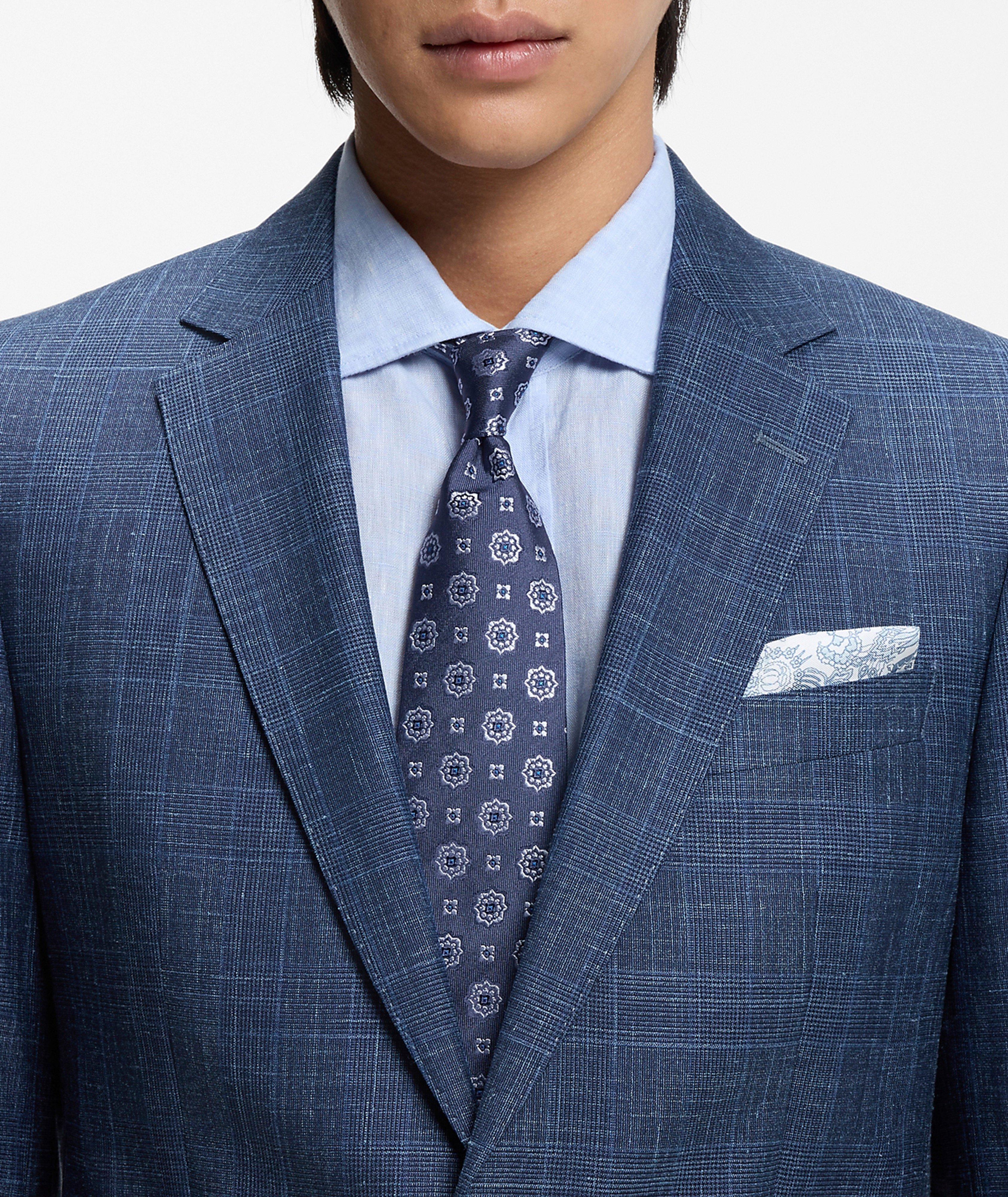 Medallion Jacquard Silk-Blend Tie image 3