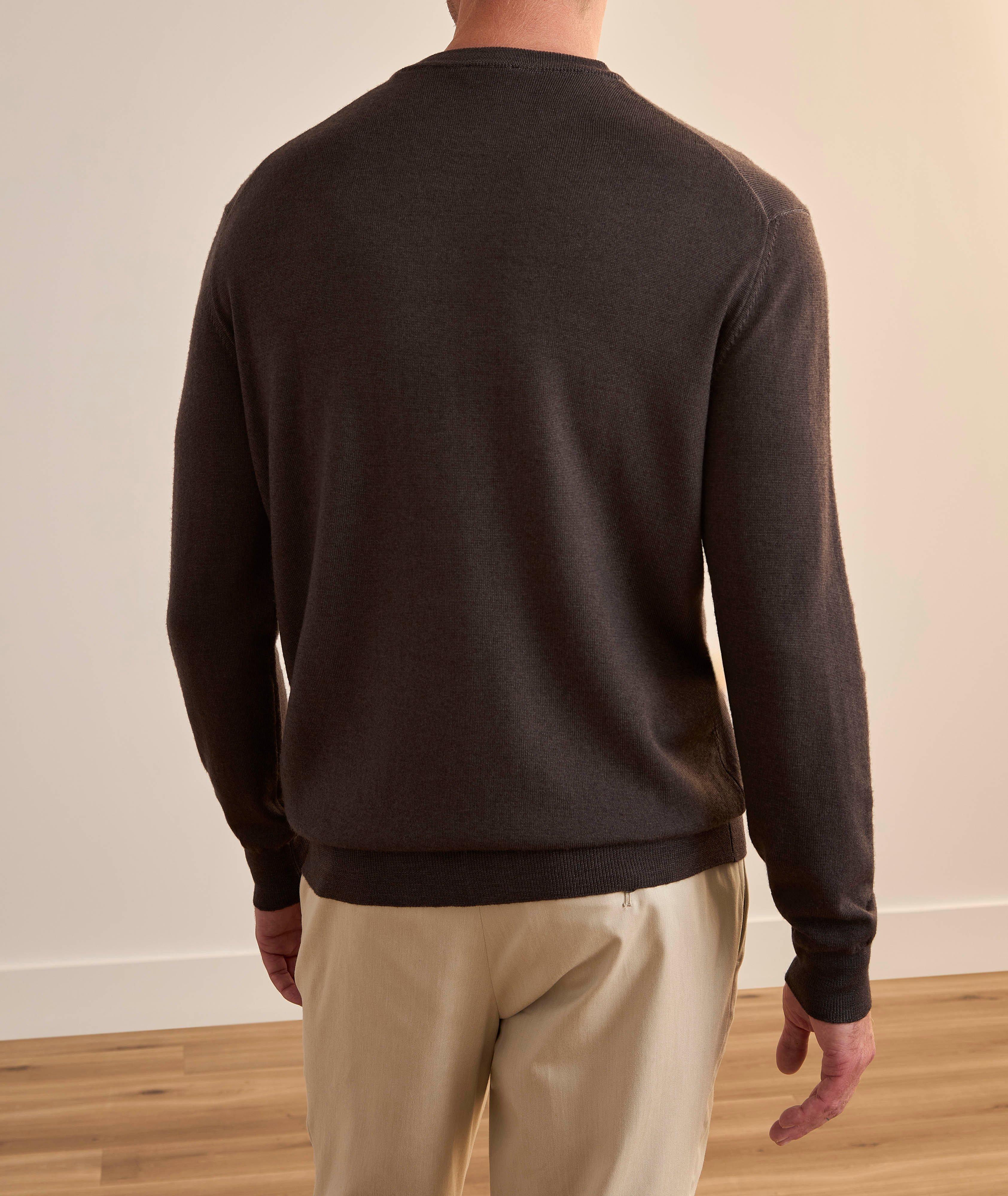 Garment Dyed Virgin Wool Sweater image 2