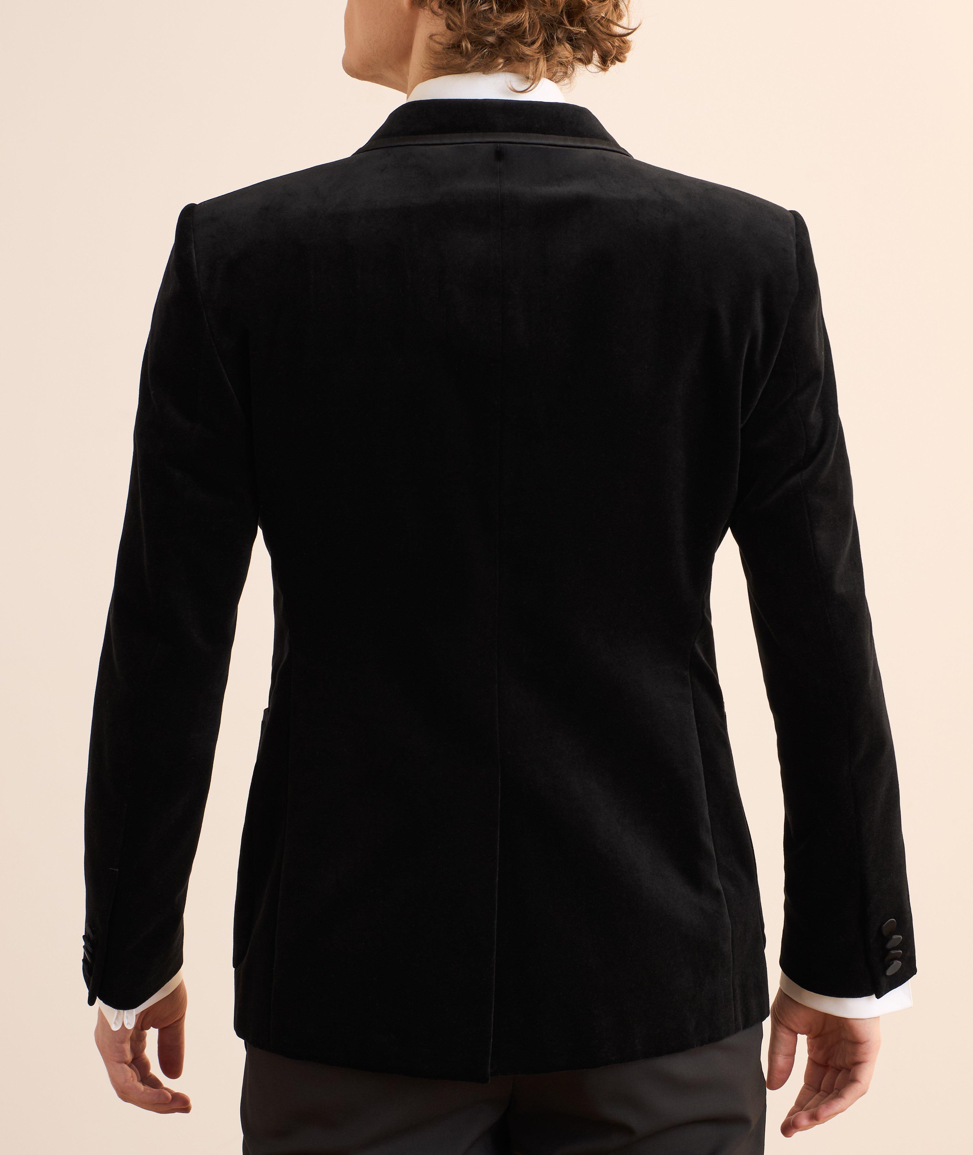 Dyllan Satin-Trimmed Velvet Cocktail Jacket image 2