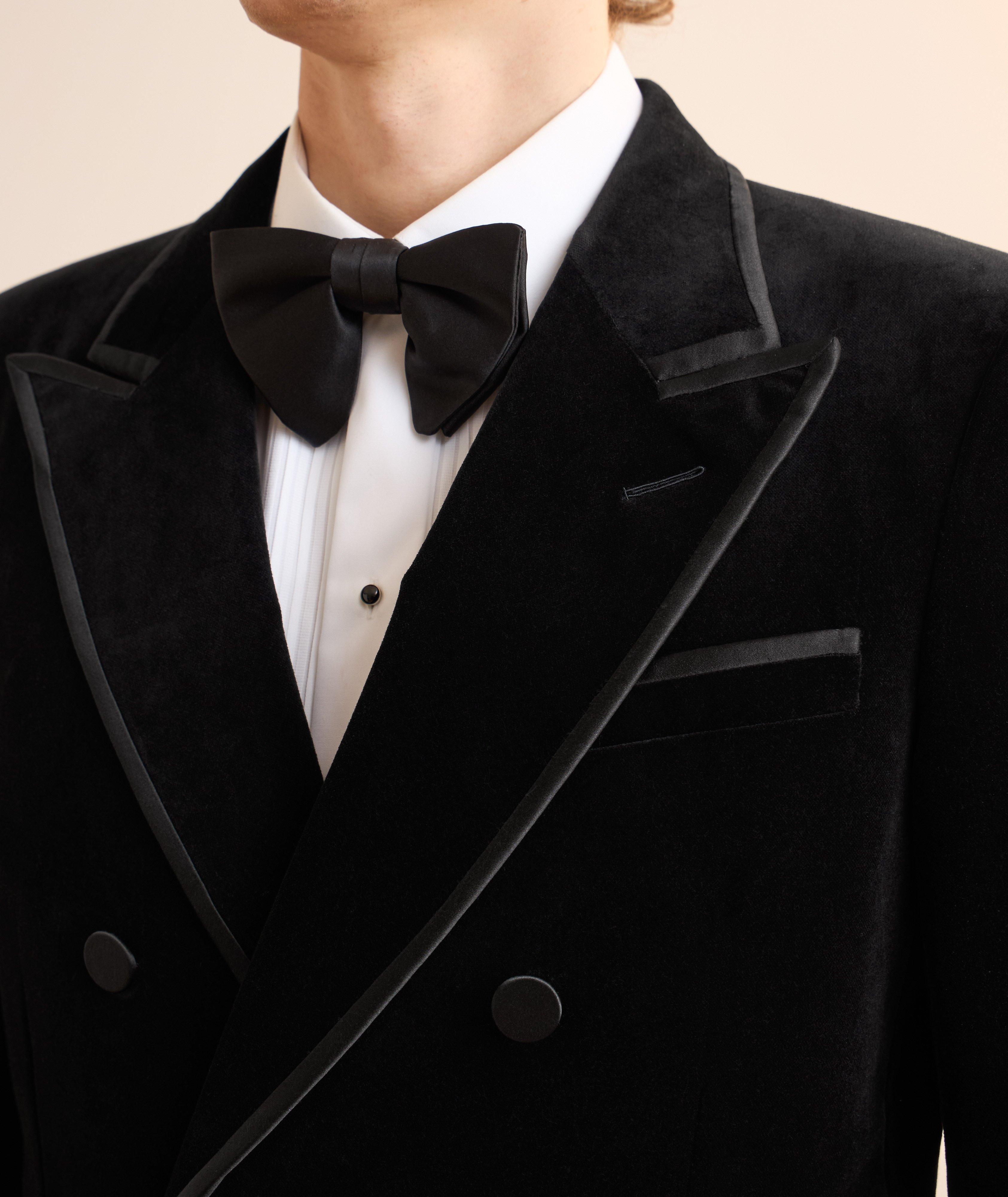 Dyllan Satin-Trimmed Velvet Cocktail Jacket image 3