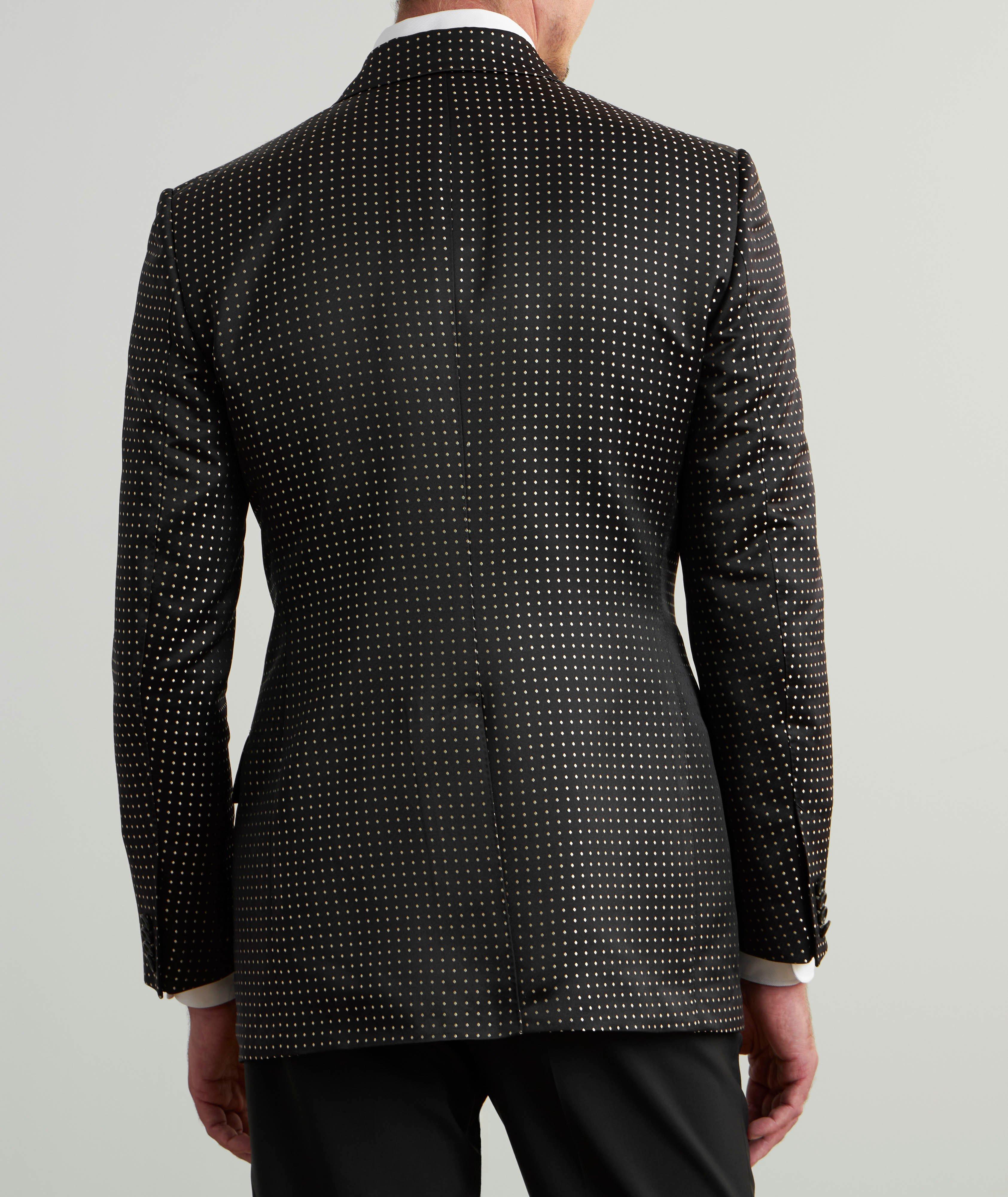 Atticus Polka Dot Silk Tuxedo Jacket image 2