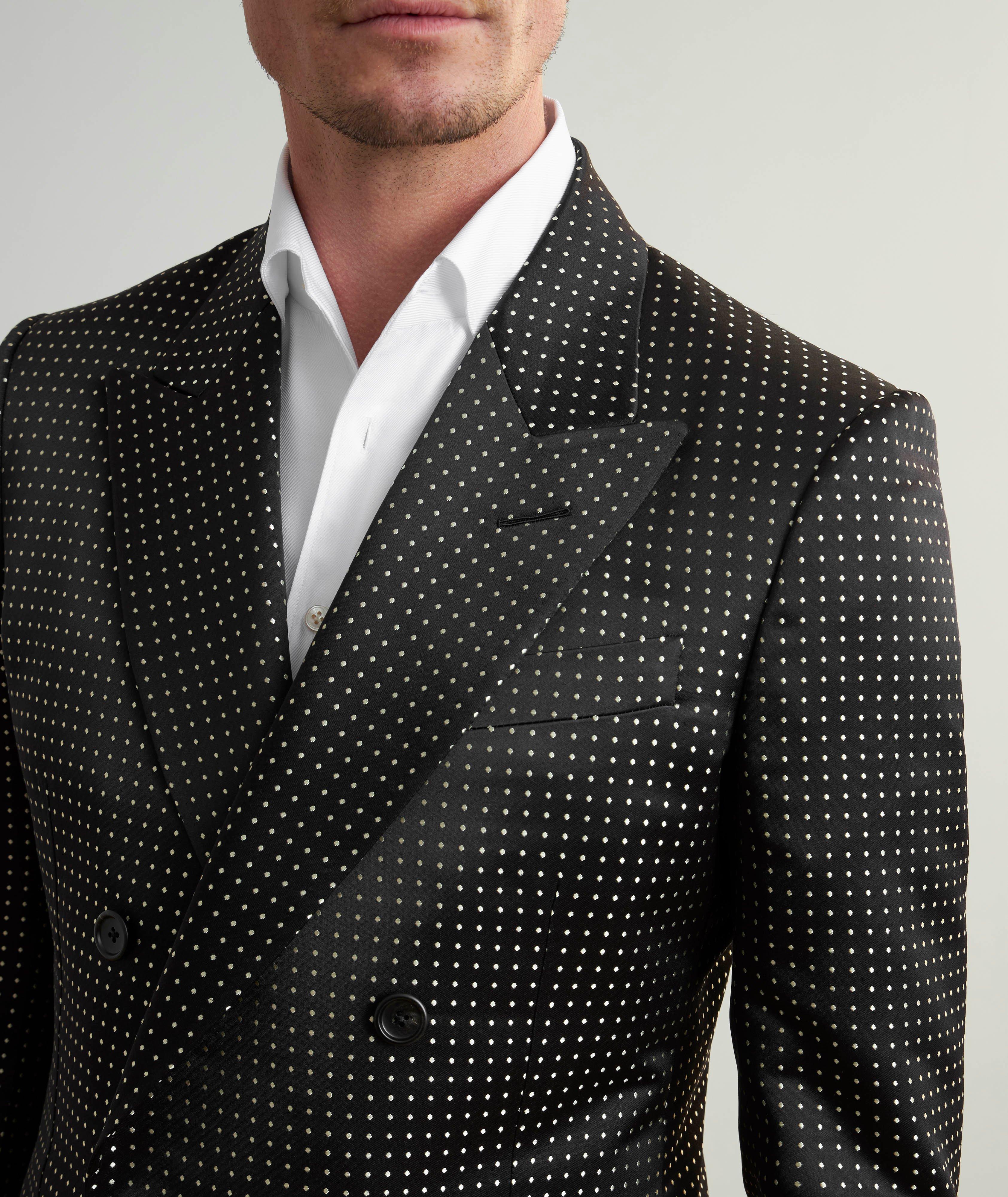 Atticus Polka Dot Silk Tuxedo Jacket image 3