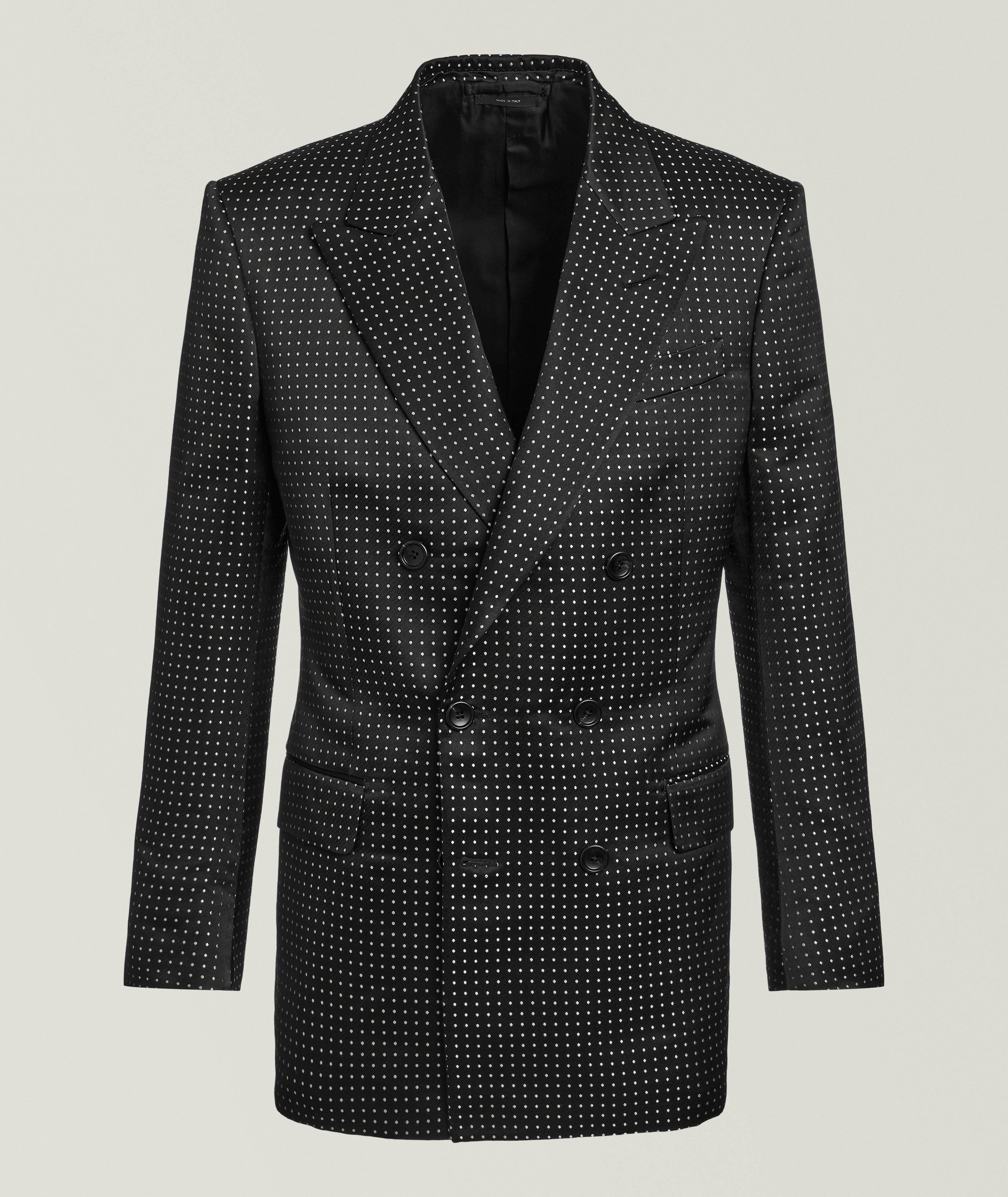 Atticus Polka Dot Silk Tuxedo Jacket image 0