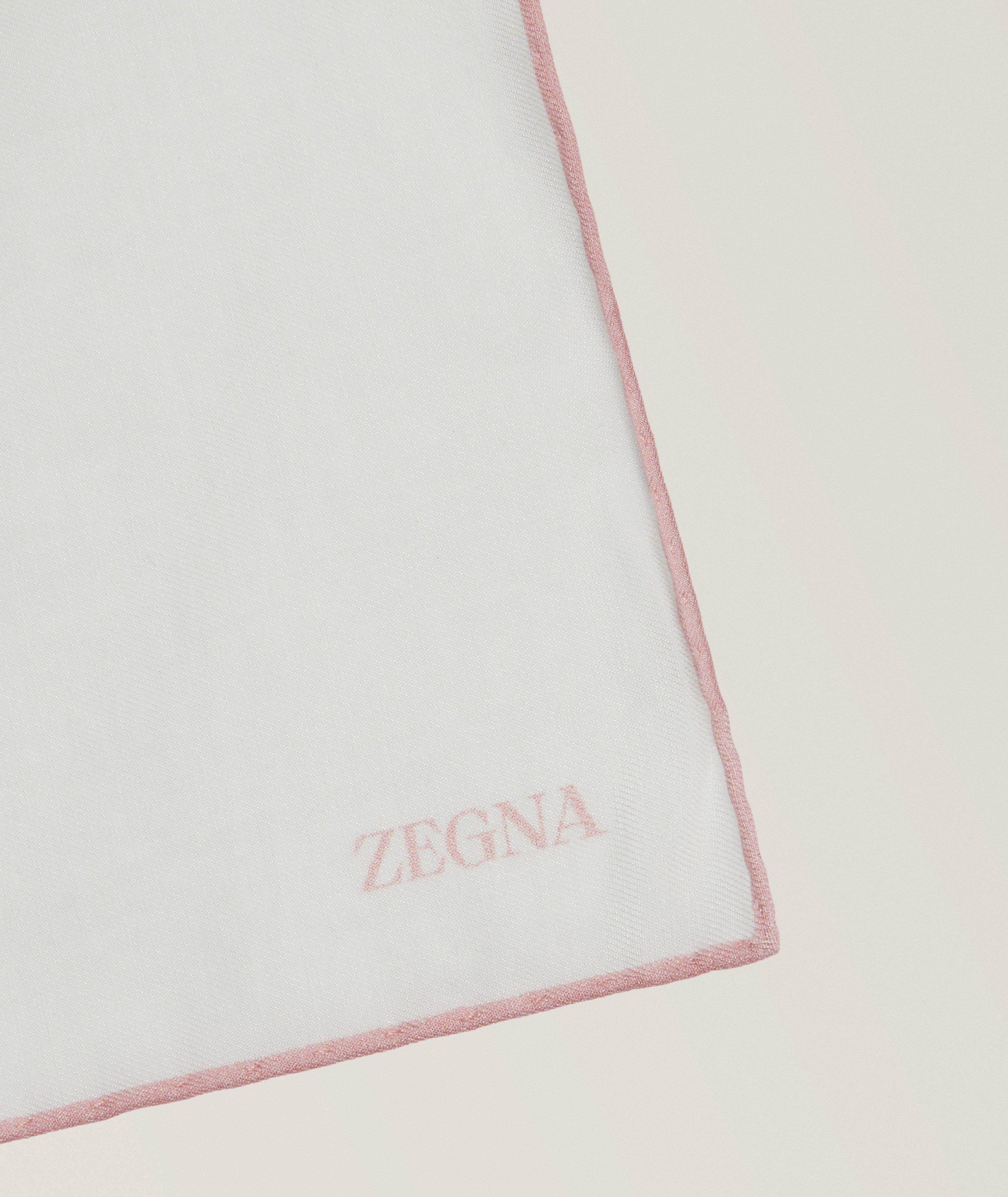 Cotton-Silk Logo Pocket Square image 2