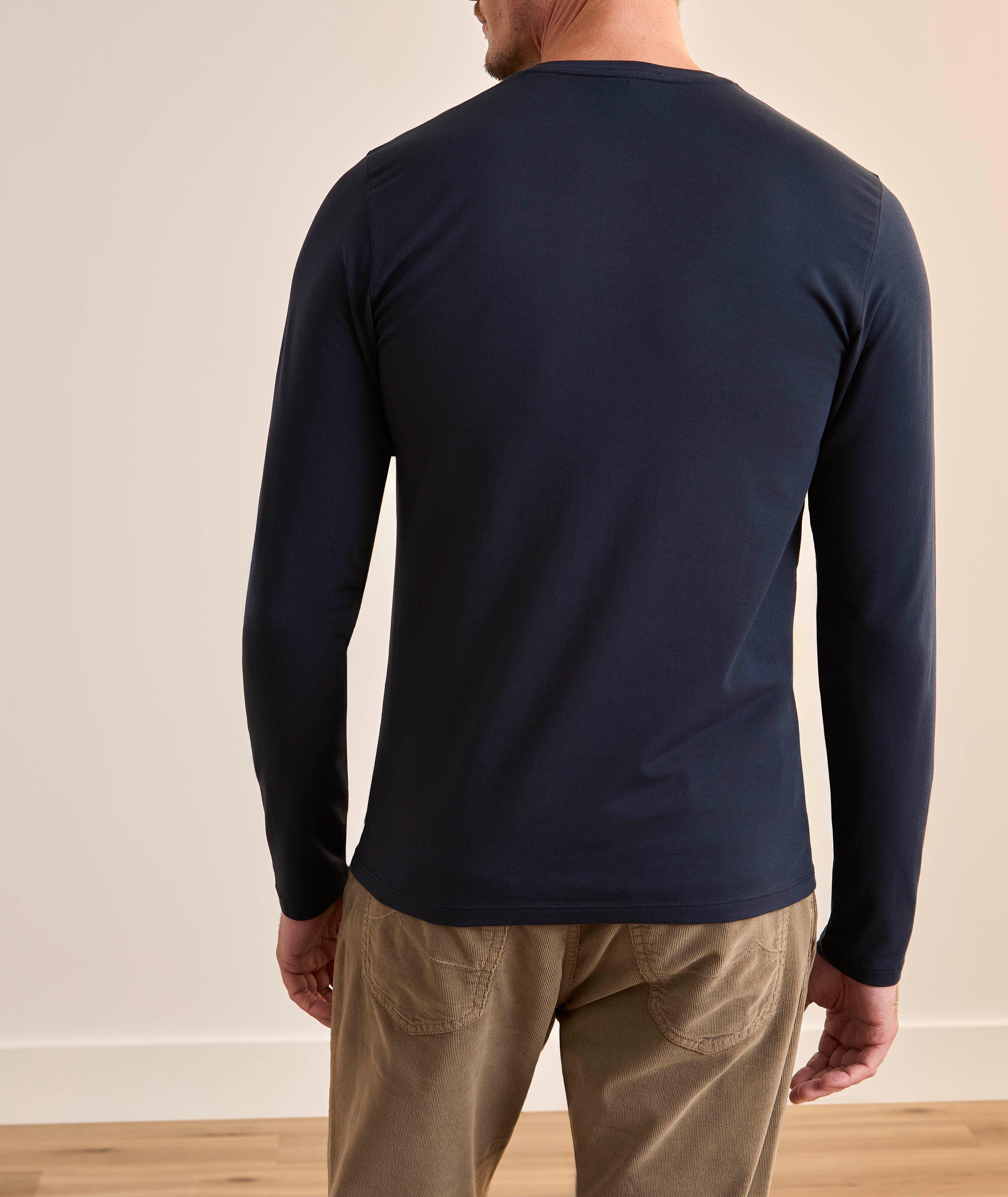 Stretch-Pima Cotton Henley image 2