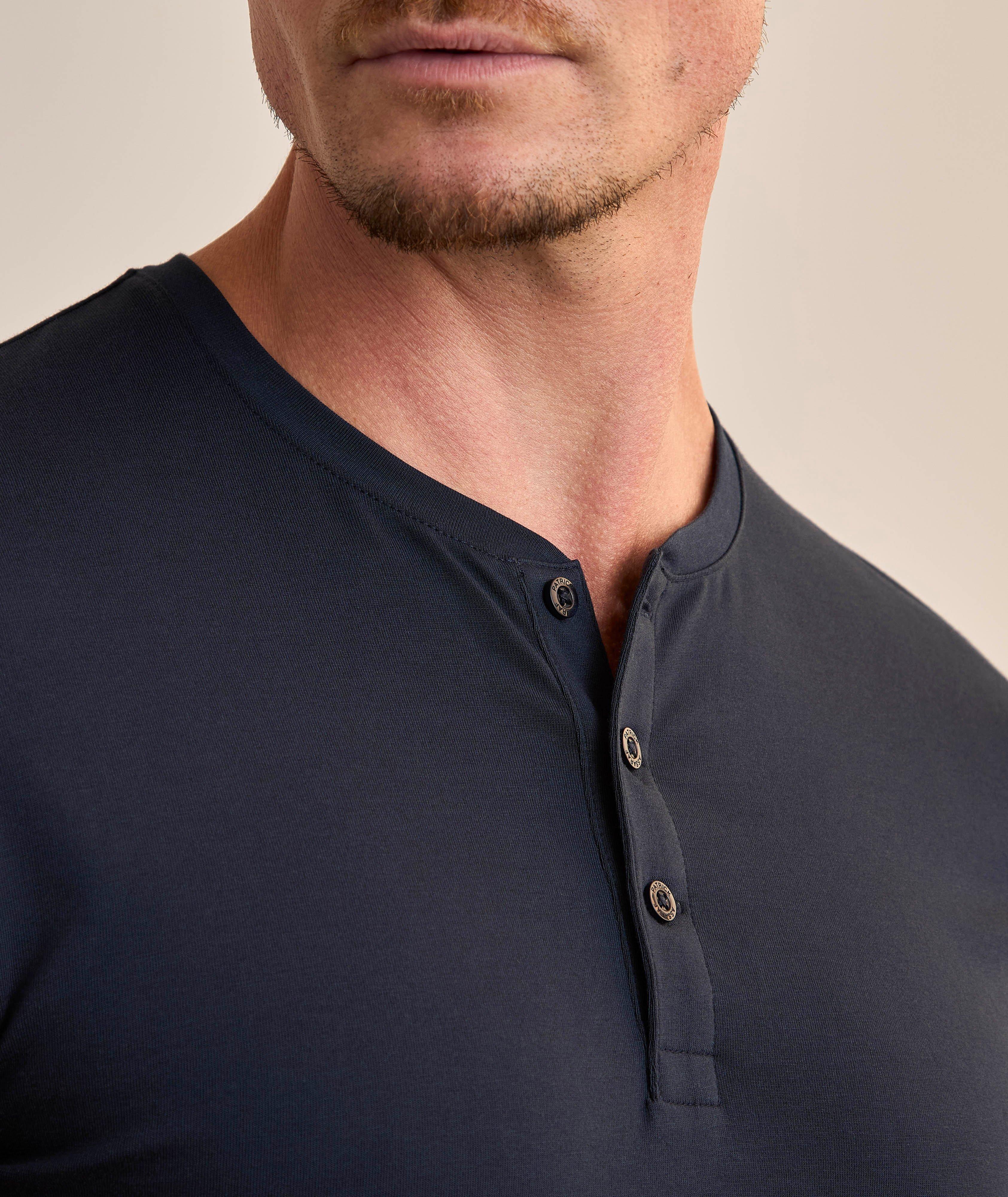 Stretch-Pima Cotton Henley image 3