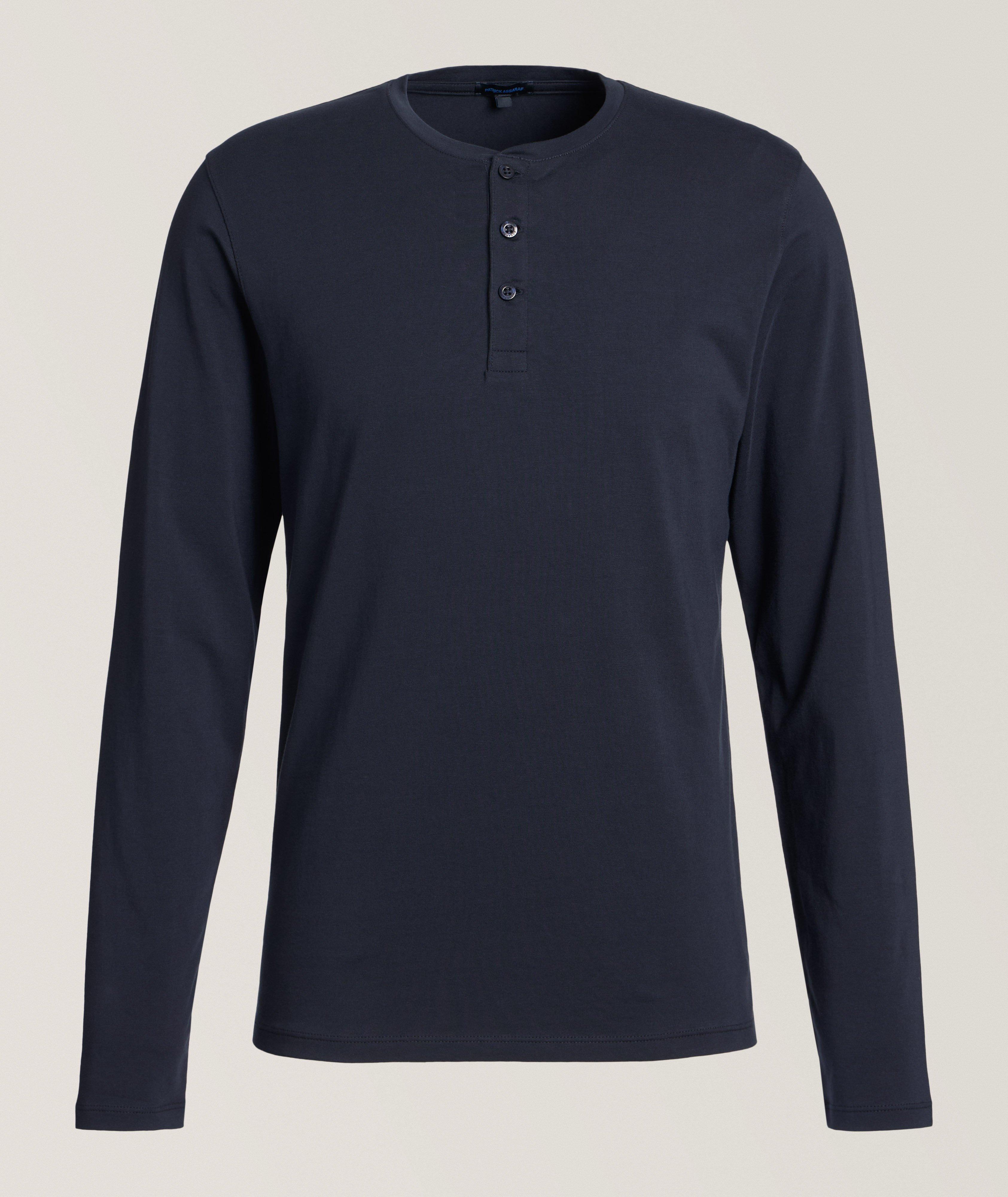 Stretch-Pima Cotton Henley image 0