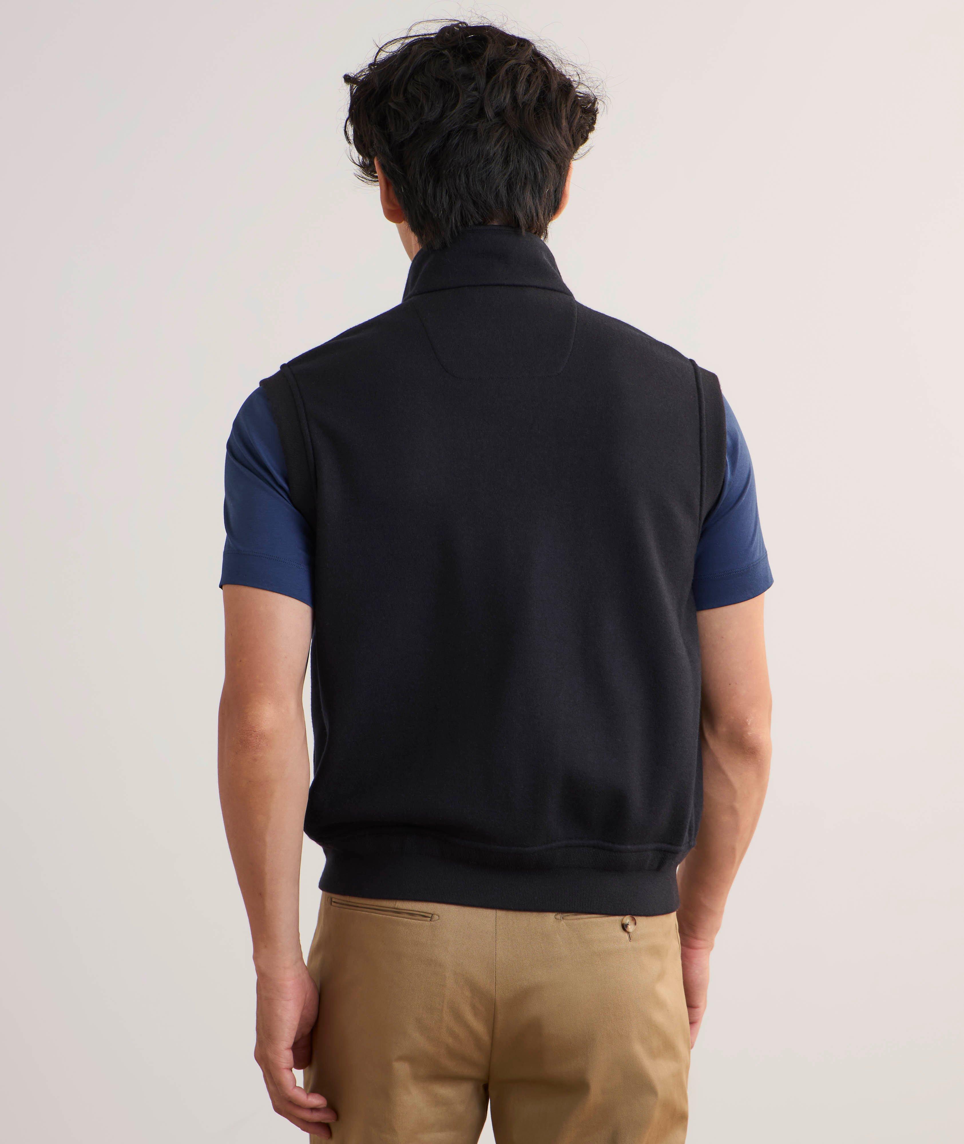 Felton Cashmere-Blend Knit Vest image 1