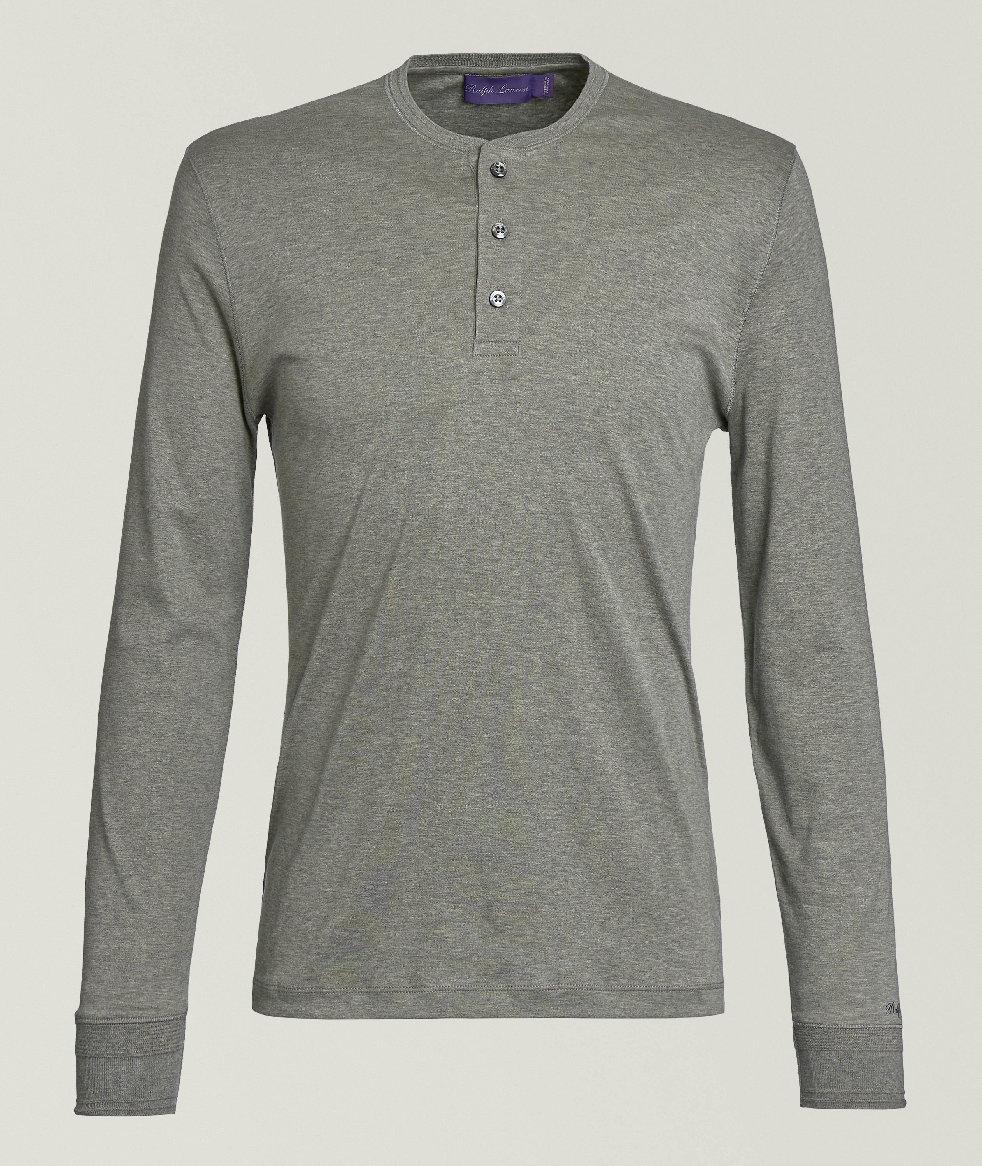 Interlock Cotton Henley image 0