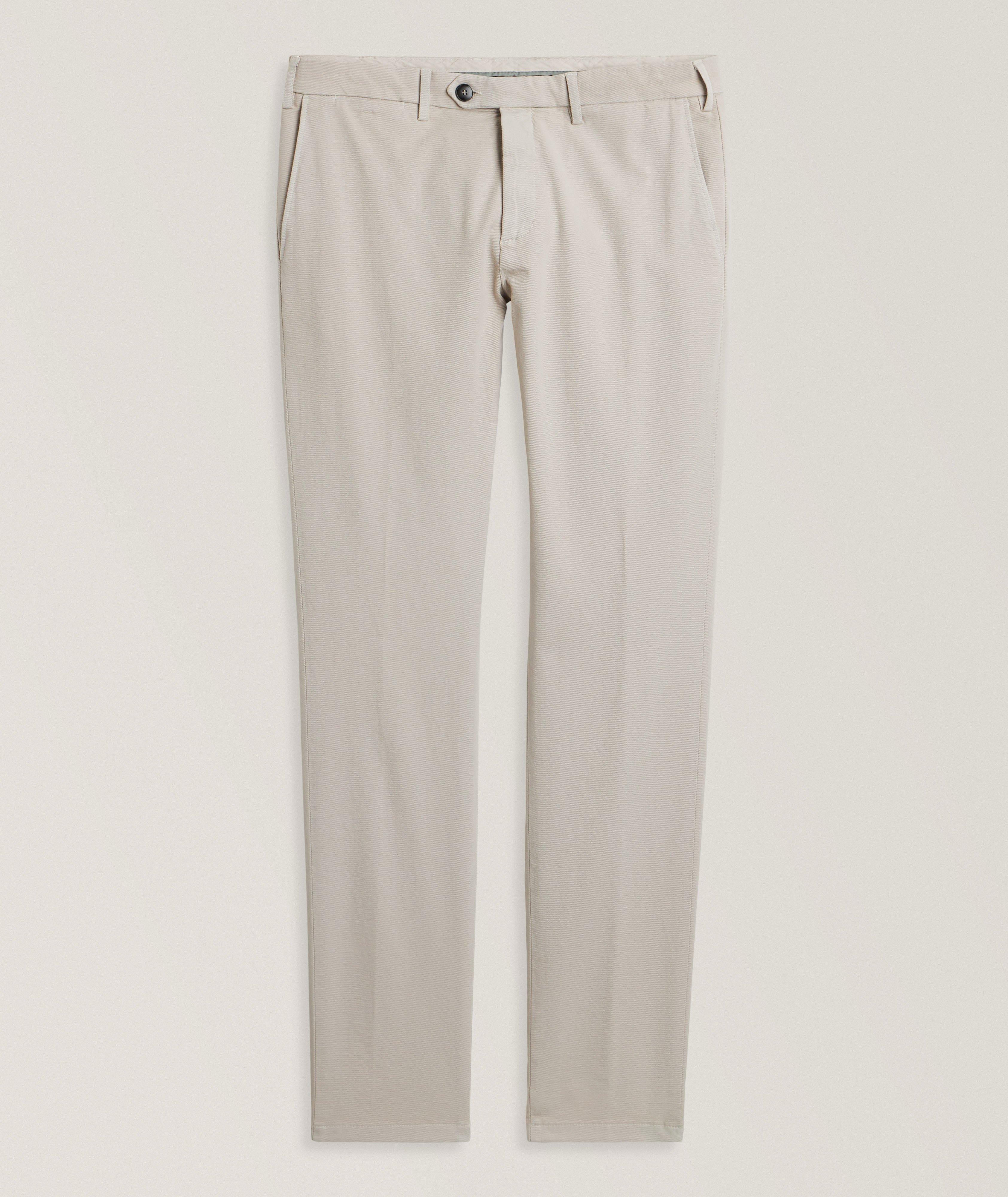 Pantalon en twill de coton extensible de coupe standard image 0