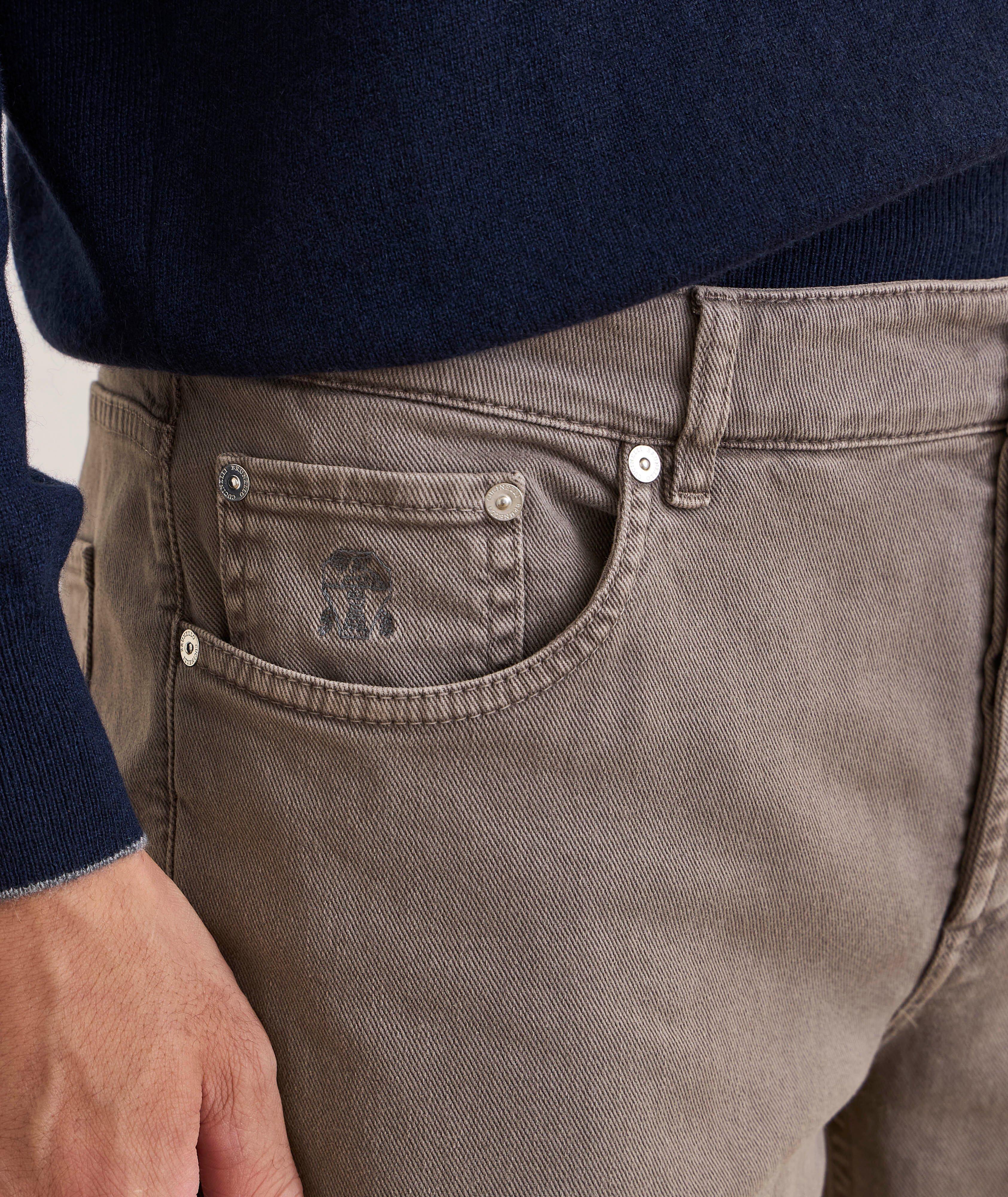 Traditional-Fit Denim Five-Pocket Pants image 3