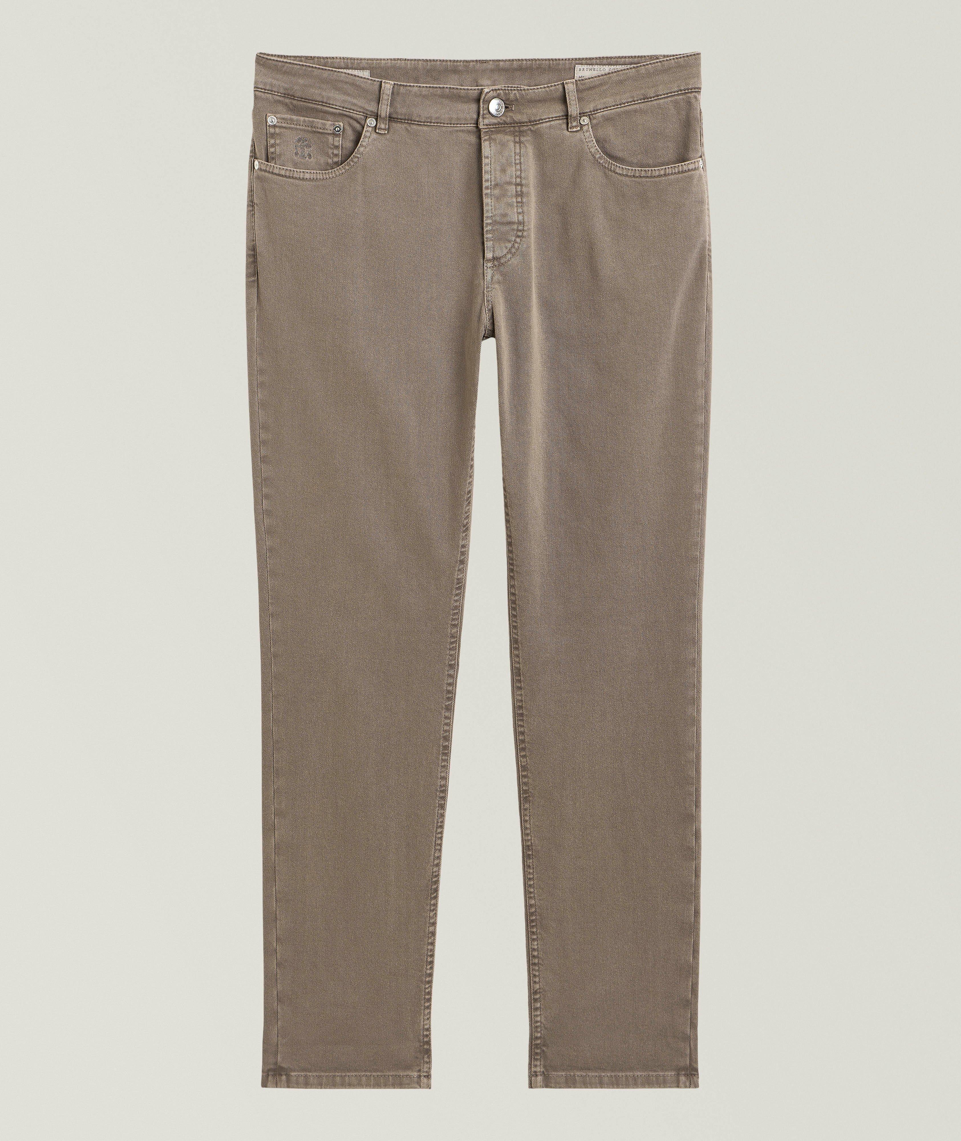 Traditional-Fit Denim Five-Pocket Pants image 0
