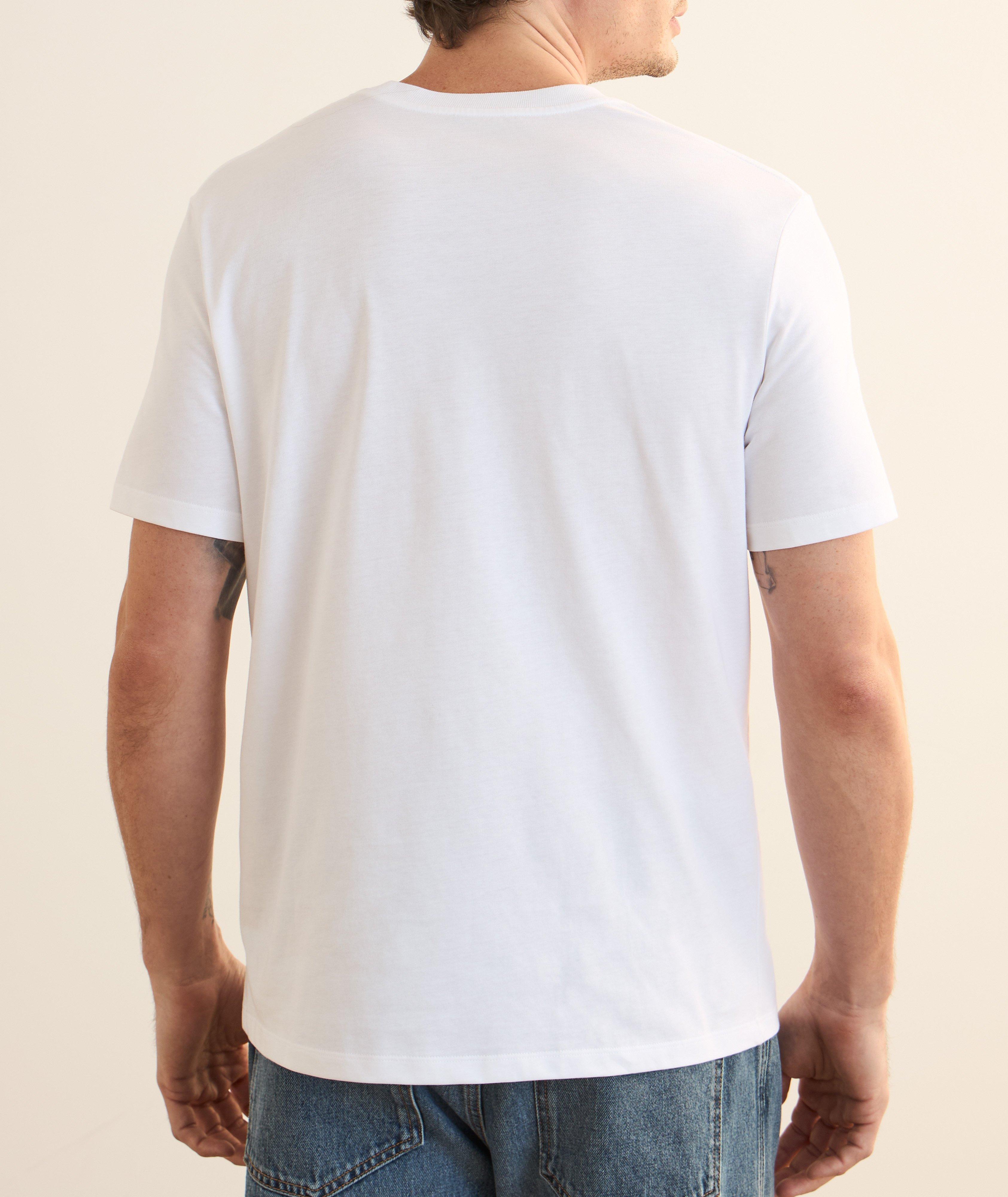 Cursive Logo Cotton Crewneck T-Shirt image 3