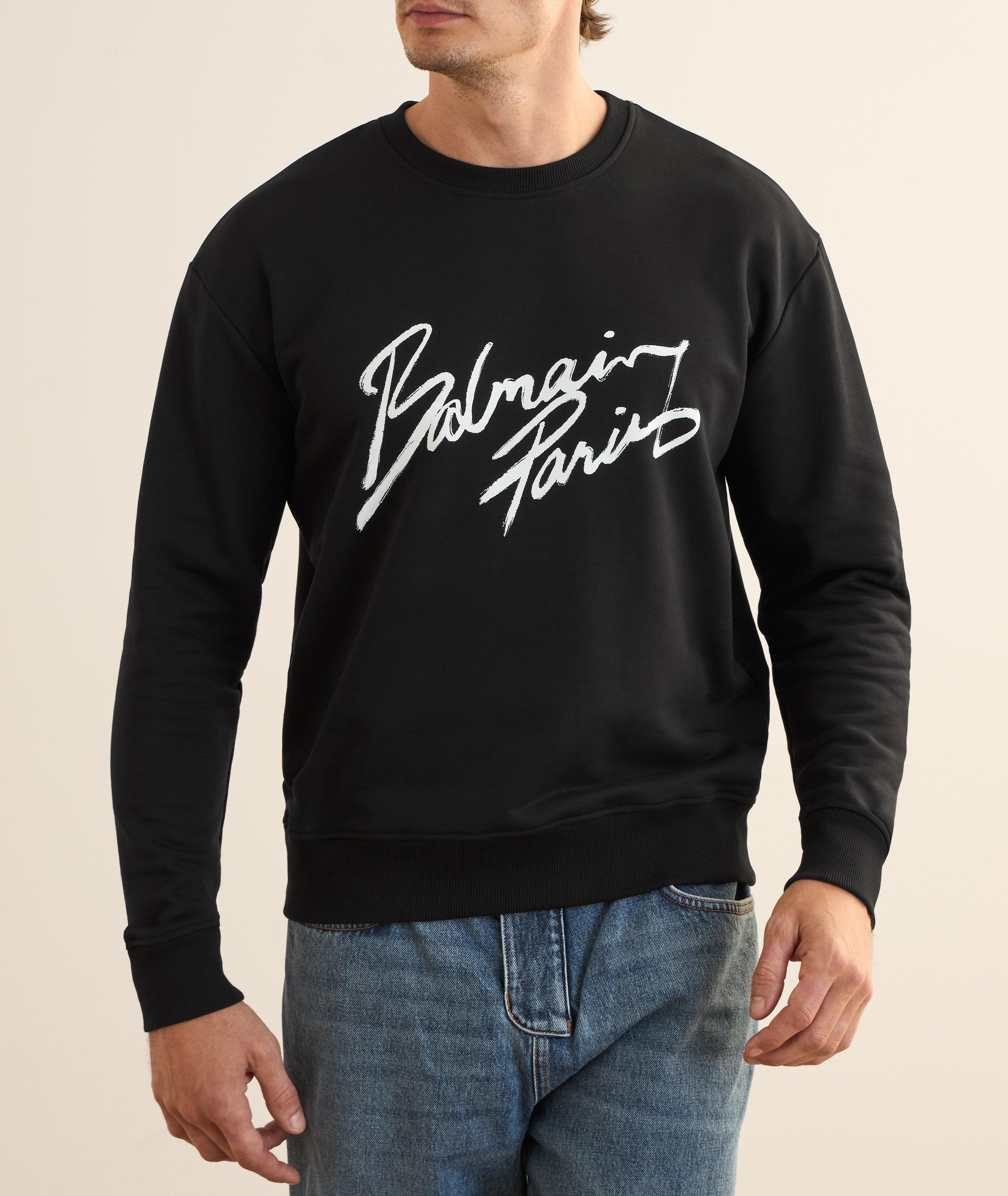 Cursive Logo Cotton Sweatshirt  image 2