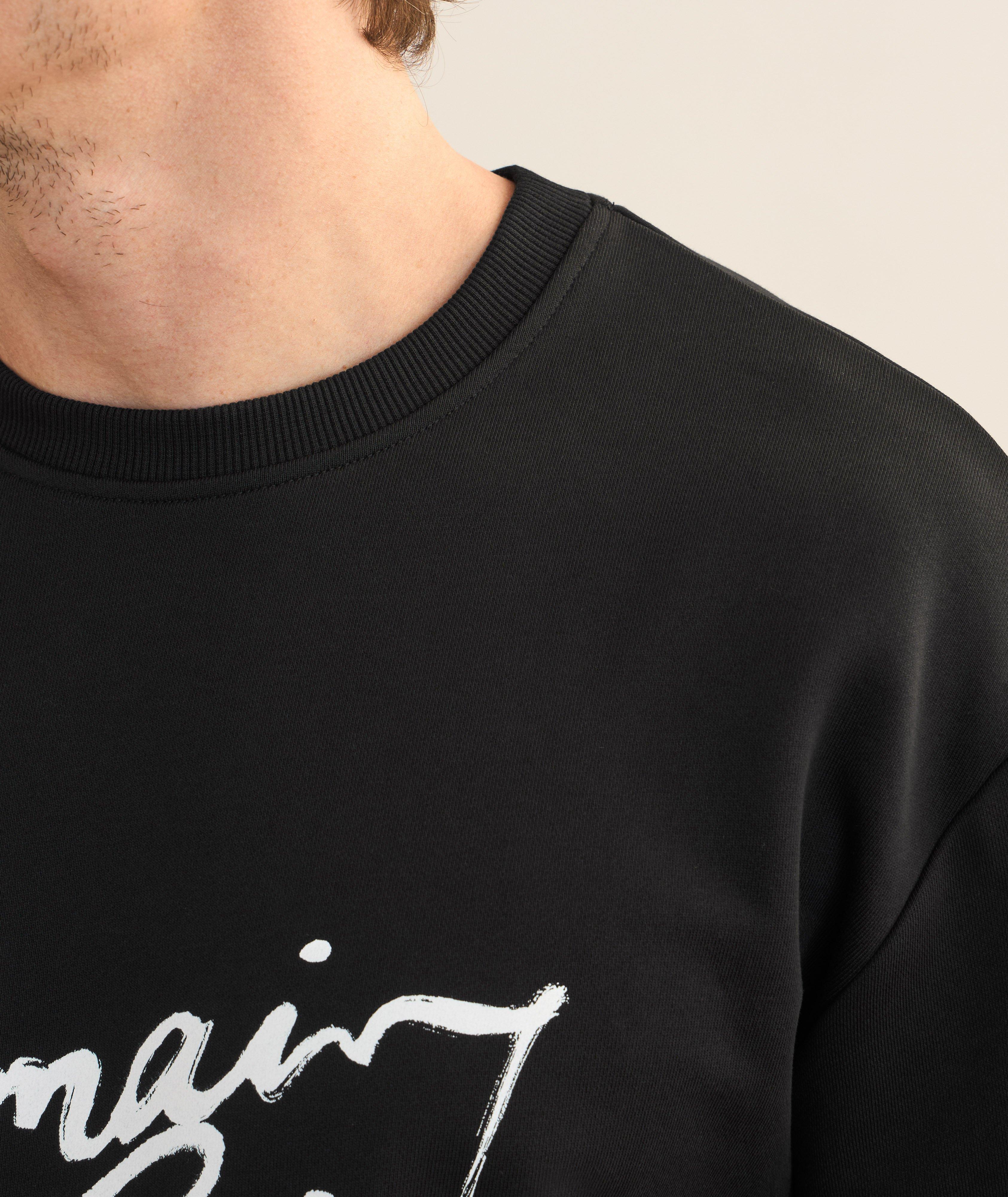 Cursive Logo Cotton Sweatshirt  image 4